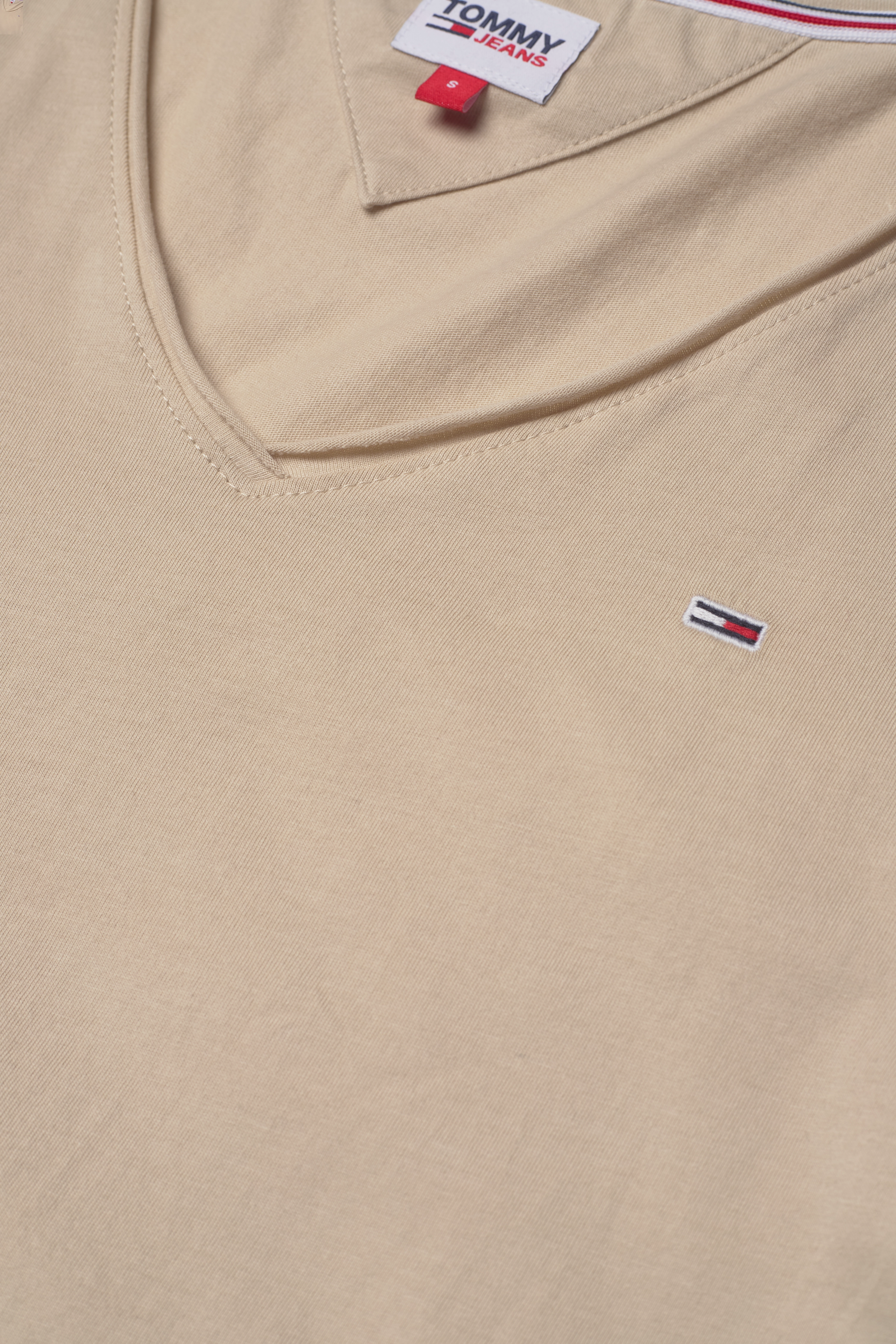 Tommy Jeans - TJW SLIM JERSEY V NECK - savannah sand - 3