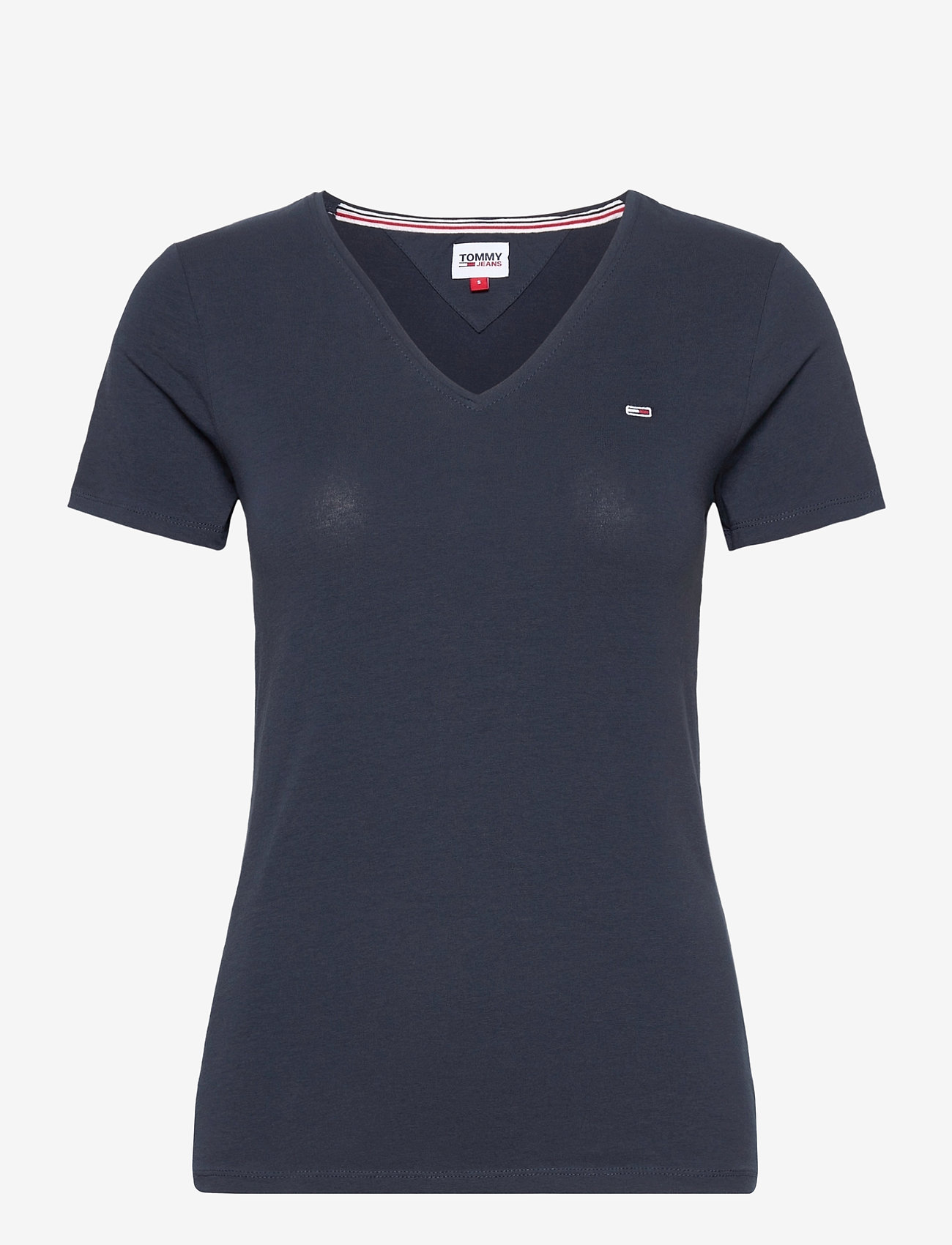 Tommy Jeans - TJW SKINNY STRETCH V NECK - twilight navy - 0