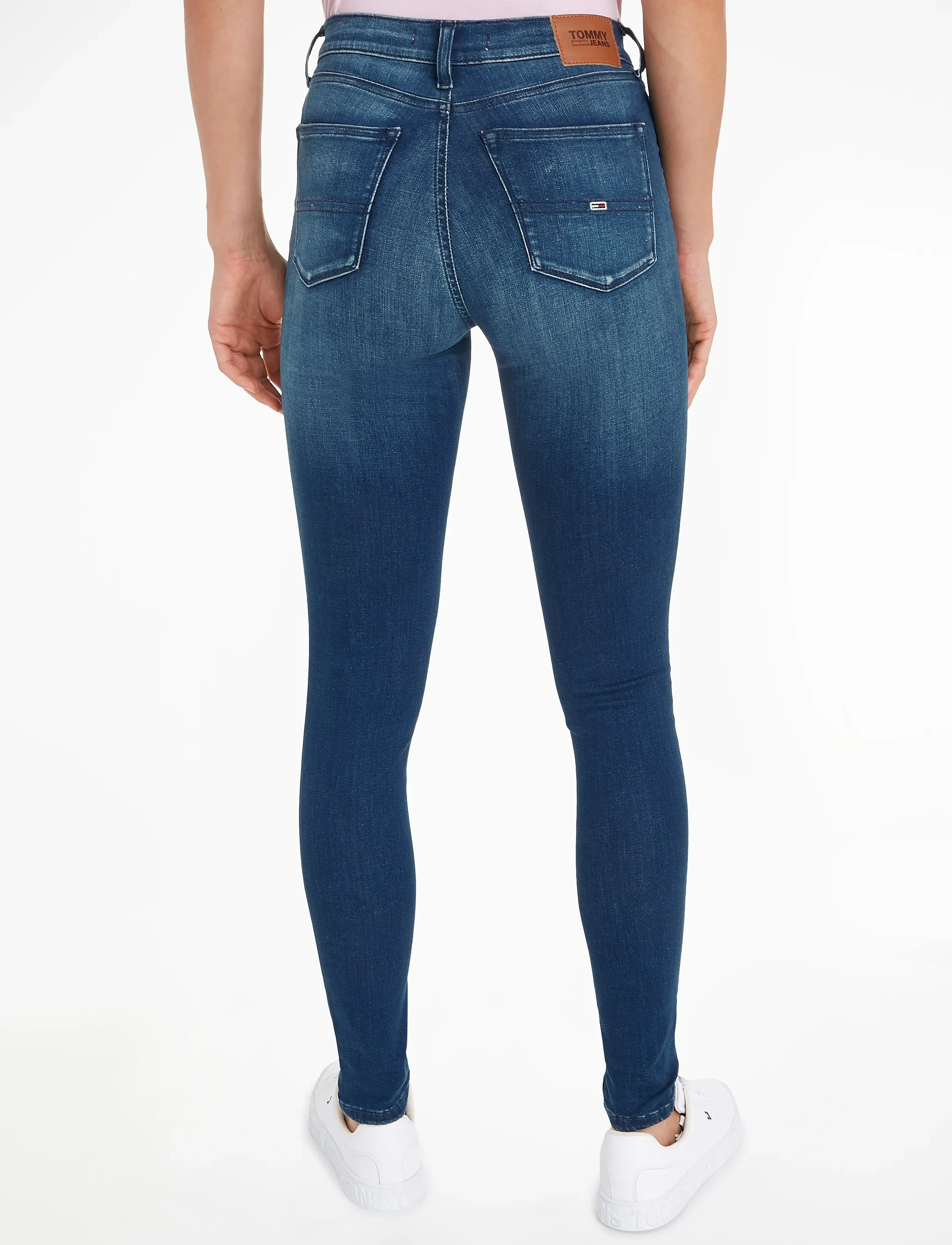 Tommy Jeans - NORA MR SKNY NNMBS - new niceville mid blue stretch - 4