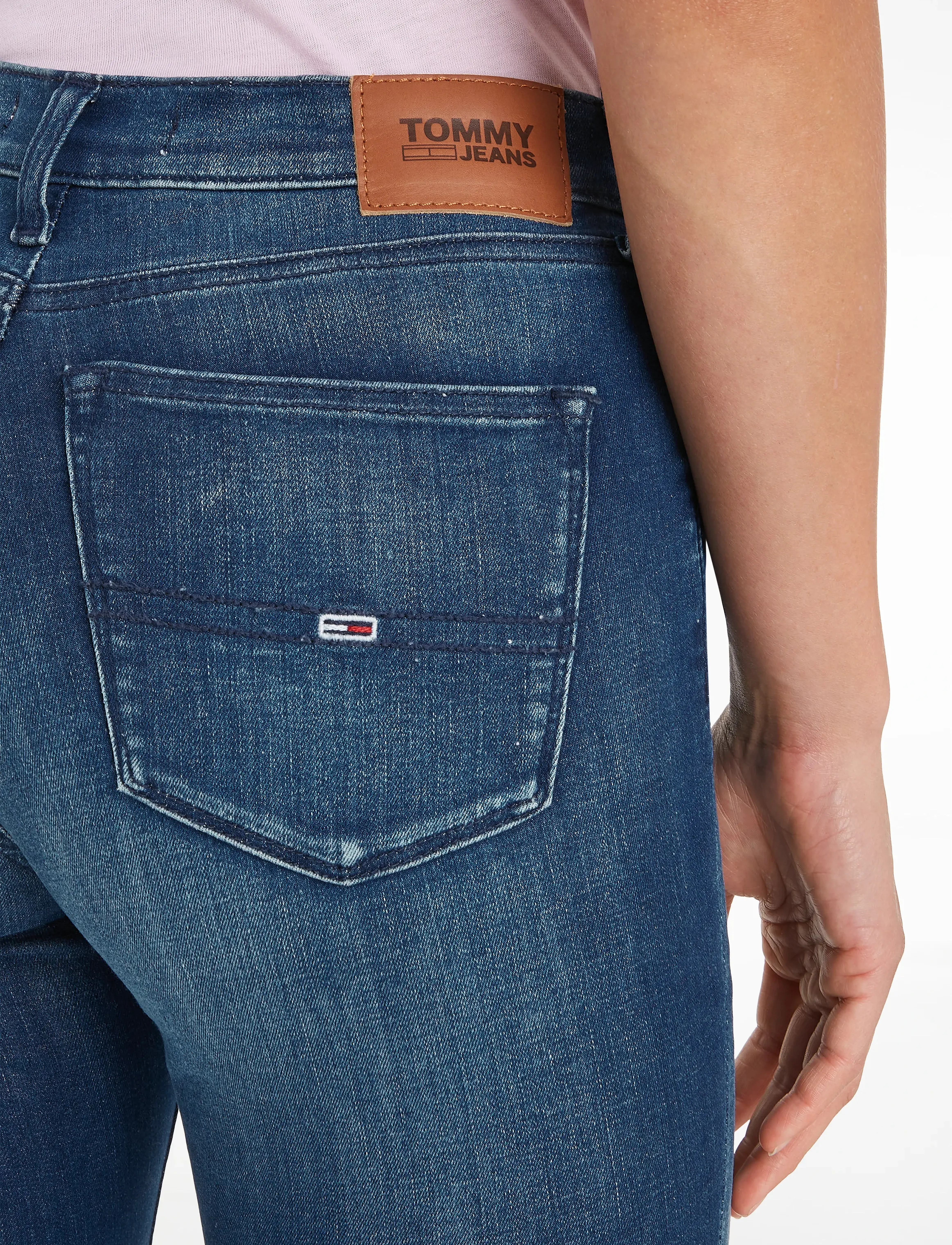 Tommy Jeans - NORA MR SKNY NNMBS - new niceville mid blue stretch - 5
