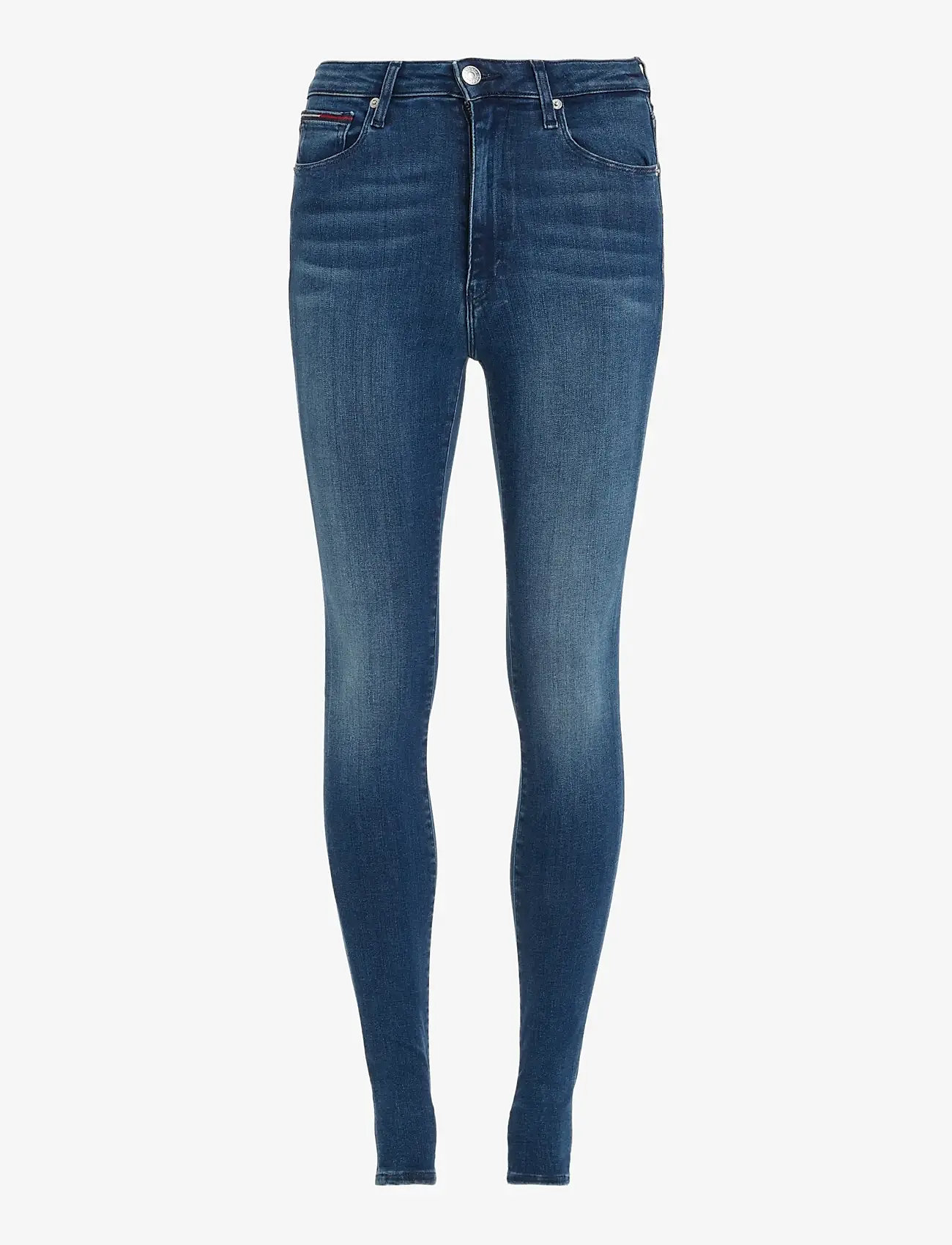 Tommy Jeans - SYLVIA HR SUPER SKNY NNMBS - liibuvad teksad - new niceville mid blue stretch - 1