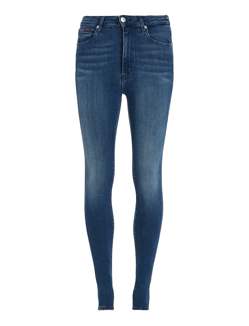 Tommy Jeans - SYLVIA HR SUPER SKNY NNMBS - liibuvad teksad - new niceville mid blue stretch - 1