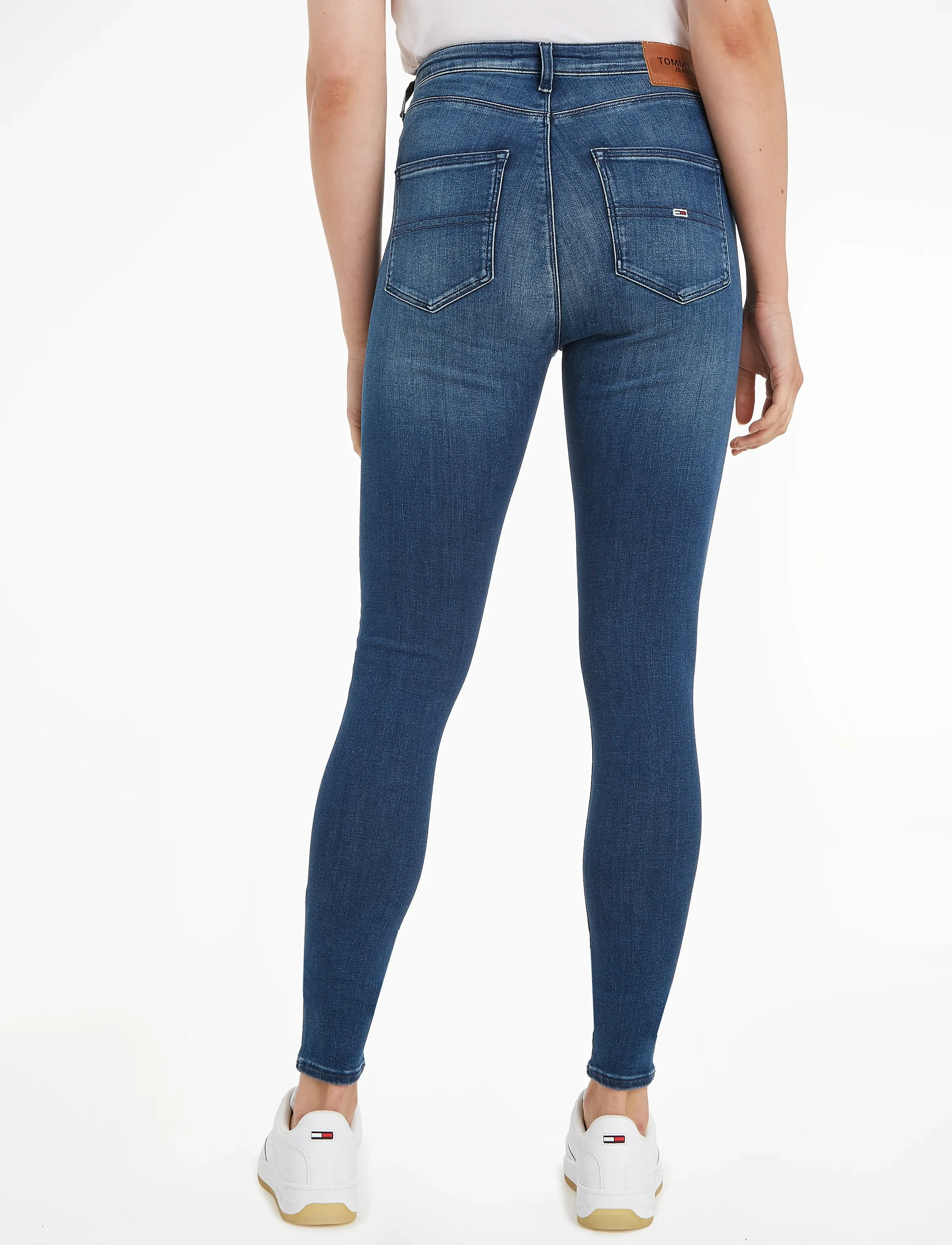 Tommy Jeans - SYLVIA HR SUPER SKNY NNMBS - new niceville mid blue stretch - 3
