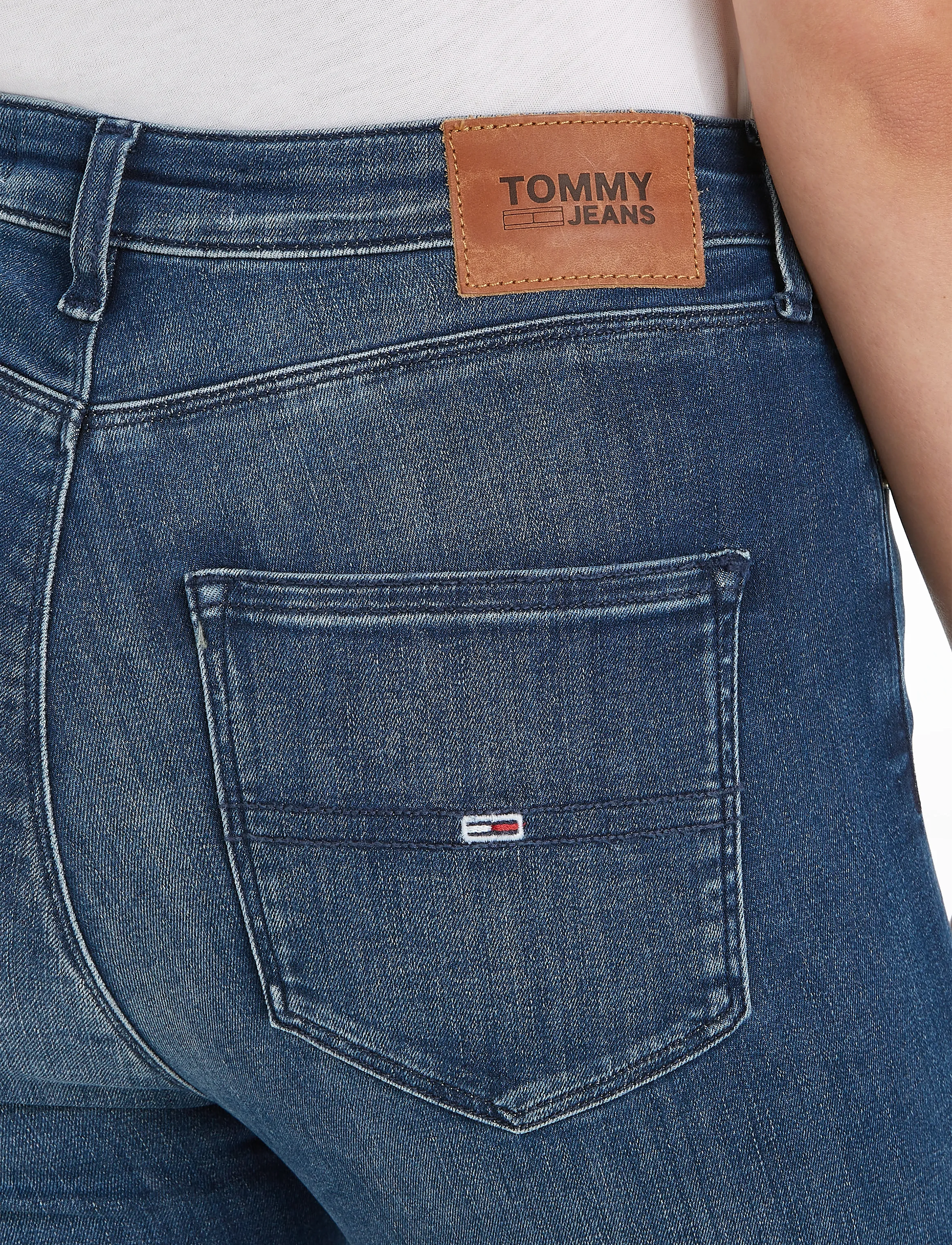 Tommy Jeans - SYLVIA HR SUPER SKNY NNMBS - new niceville mid blue stretch - 5
