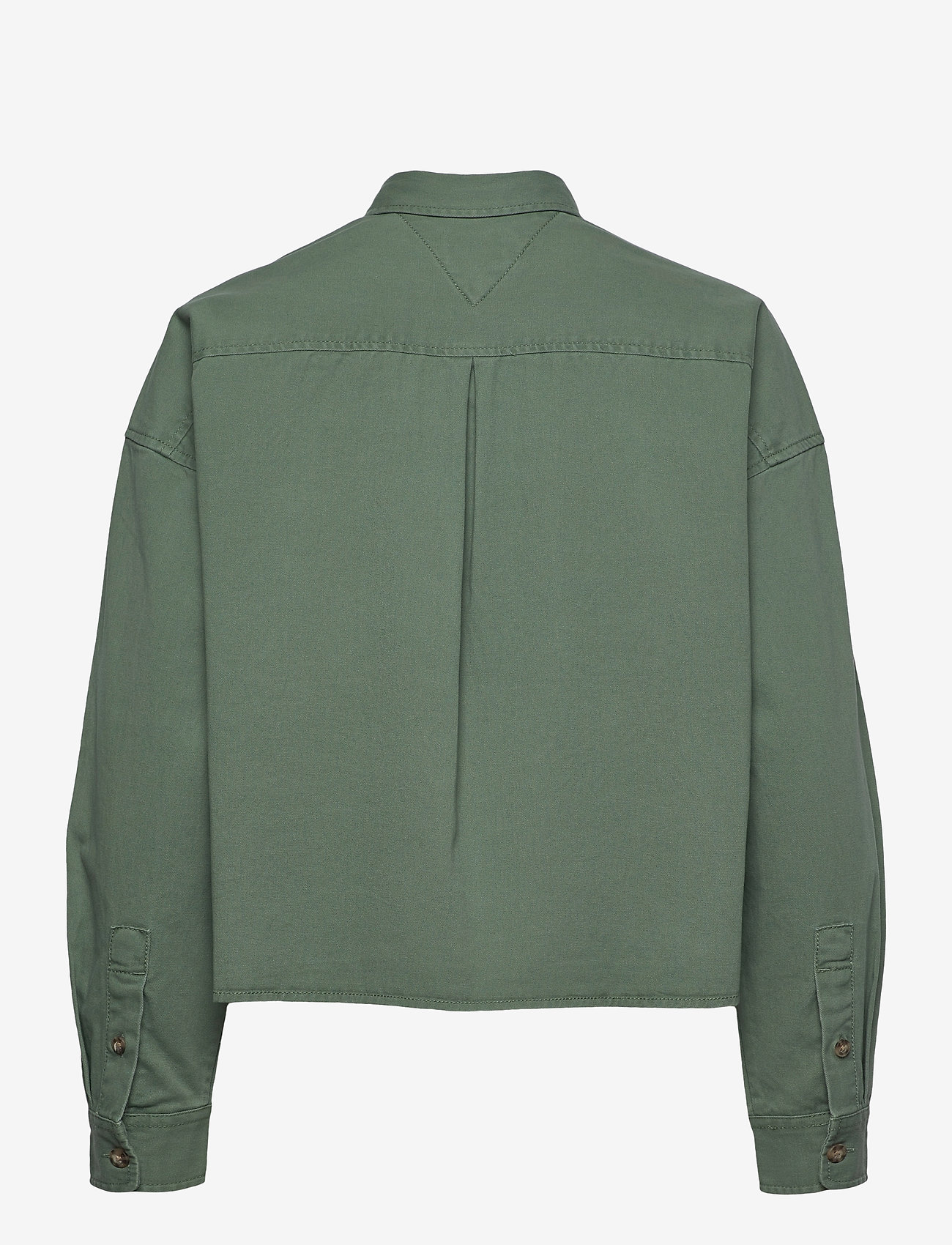 Tommy Jeans - TJW CROPPED UTILITY SHIRT - desert olive - 1