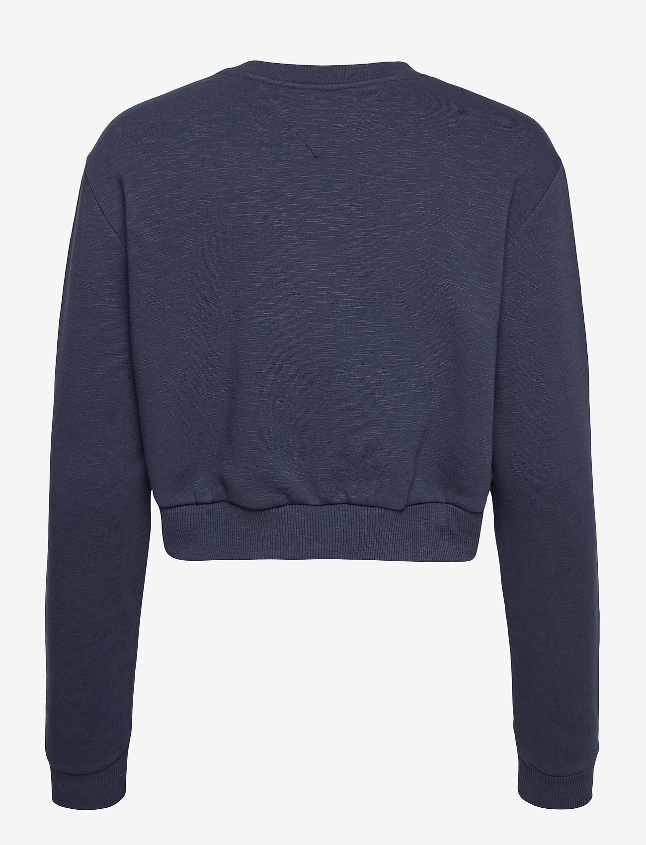 Tommy Jeans - TJW CROP COLLEGE LOGO SWEATSHIRT - twilight navy - 1