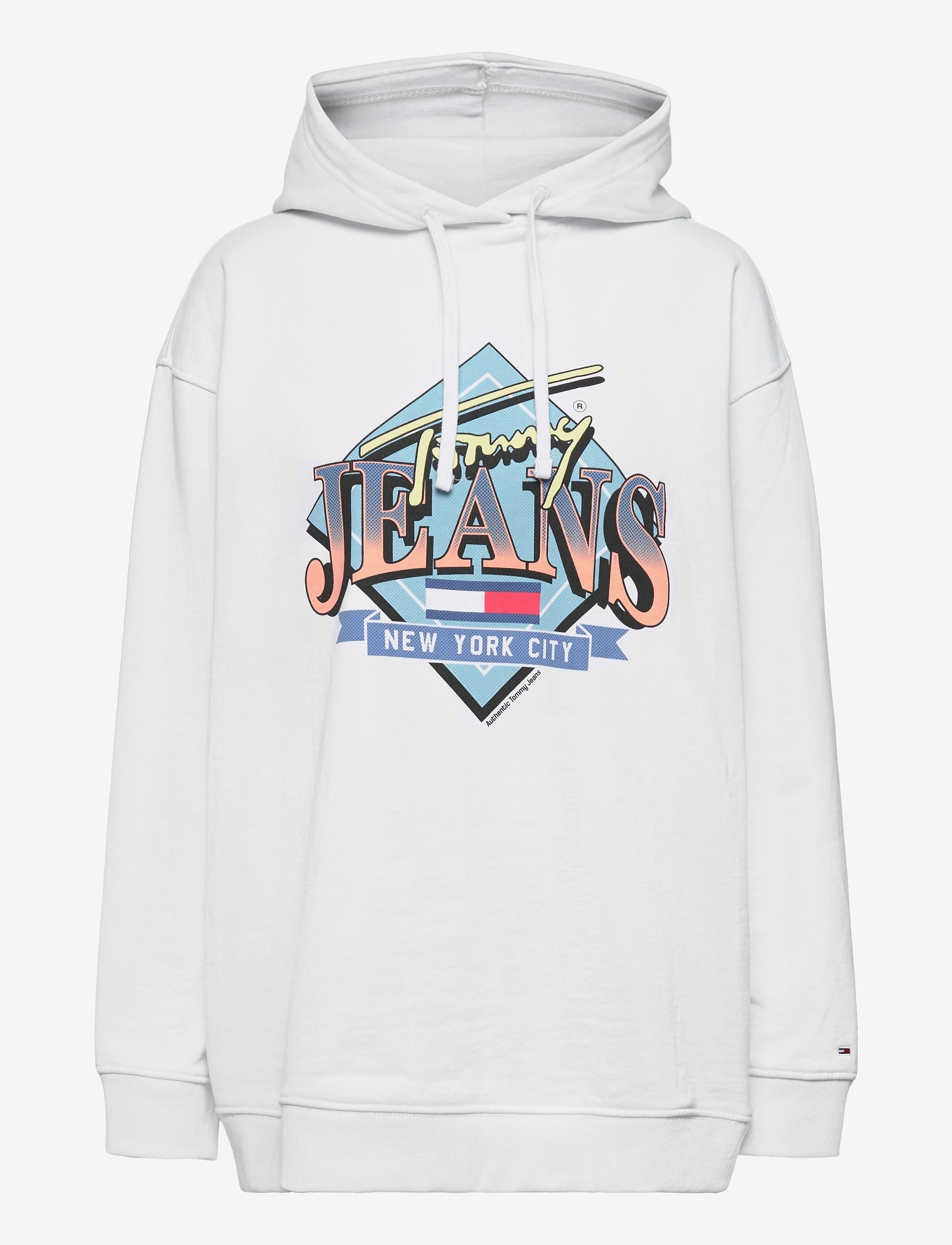 Tommy Jeans - TJW OVERSIZED LOGO HOODIE - white - 0