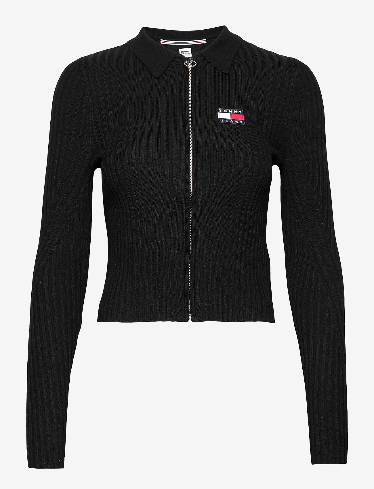 Tommy Jeans - TJW ZIP THROUGH SWEATER - black - 0
