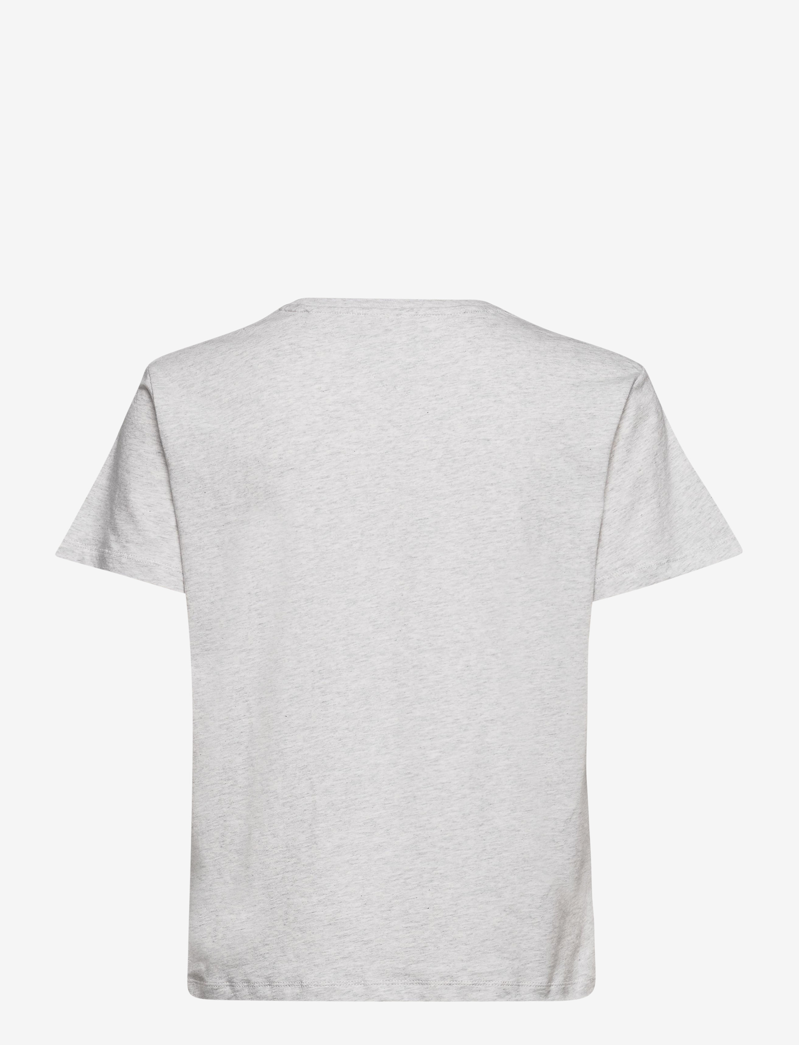 Tommy Jeans - TJW RELAXED COLLEGE LOGO TEE - silver grey htr - 1