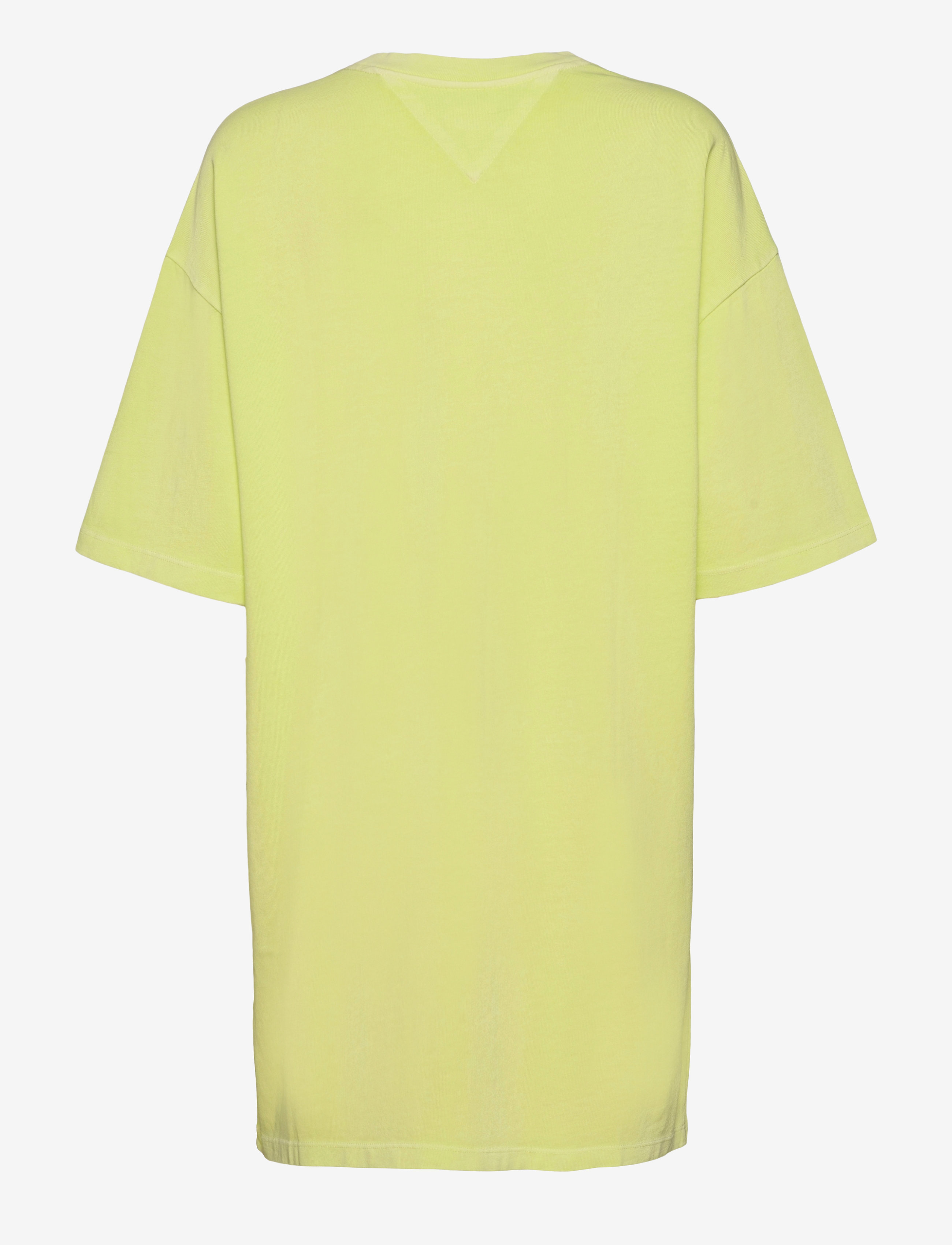 Tommy Jeans - TJW OVERSIZED BADGE TEE DRESS - faded lime - 1