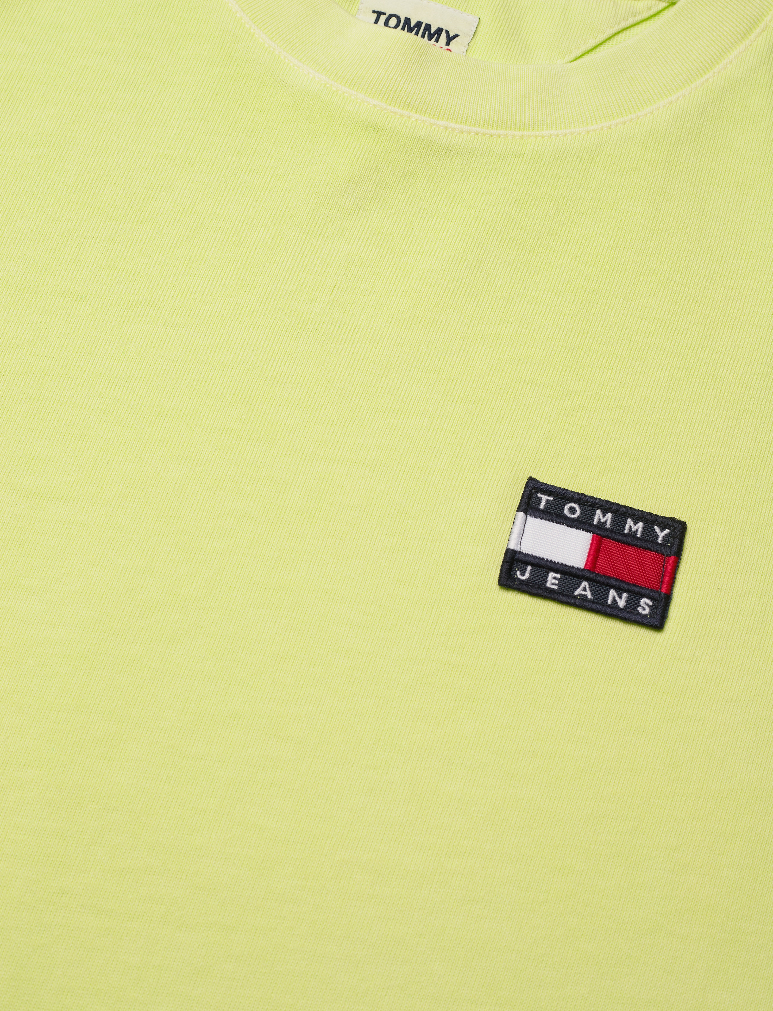 Tommy Jeans - TJW OVERSIZED BADGE TEE DRESS - faded lime - 2