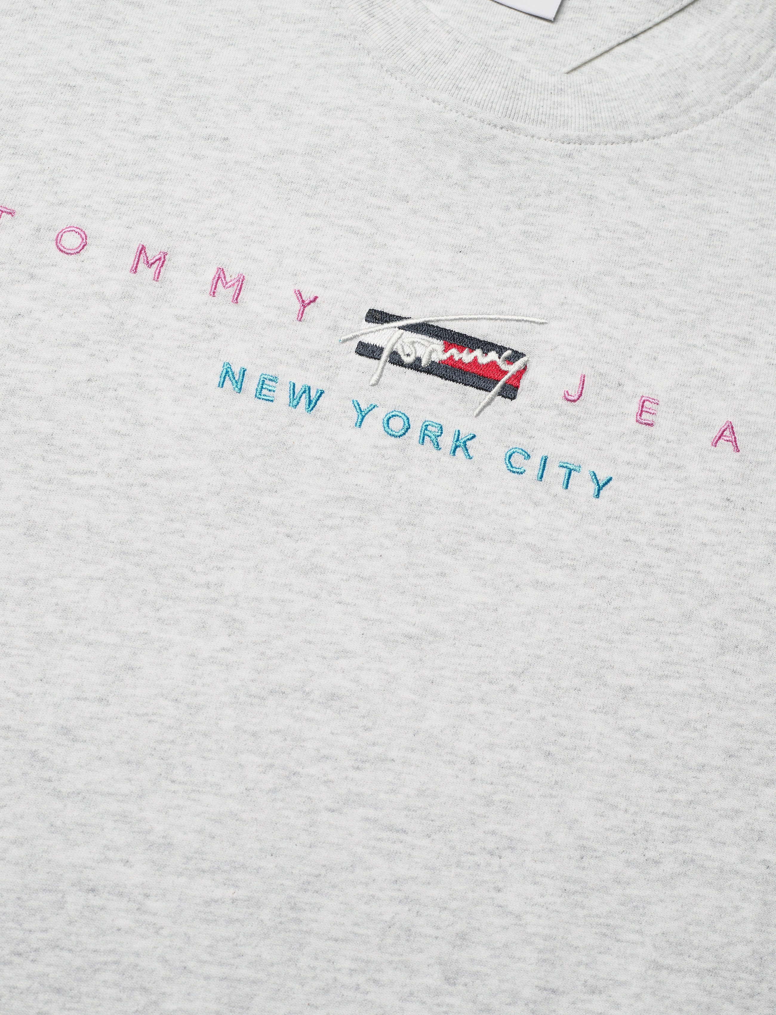 Tommy Jeans - TJW BXY CROP MODERN LOGO TEE - silver grey htr - 2