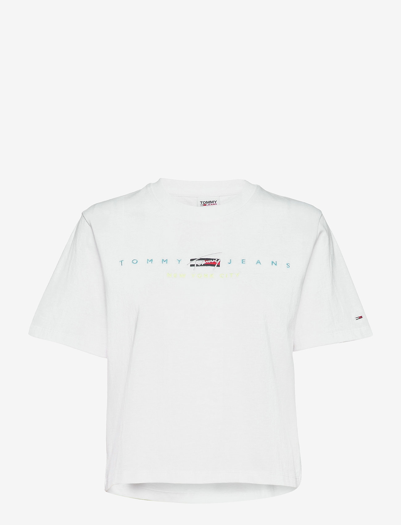 Tommy Jeans - TJW BXY CROP MODERN LOGO TEE - white - 0