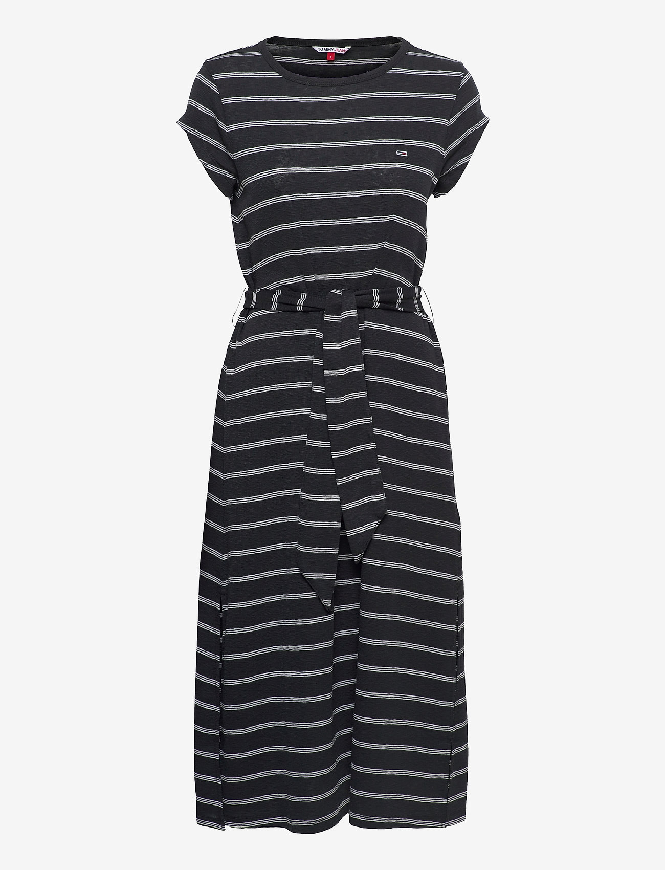 Tommy Jeans - TJW BELTED STRIPE DRESS - black / multi - 0