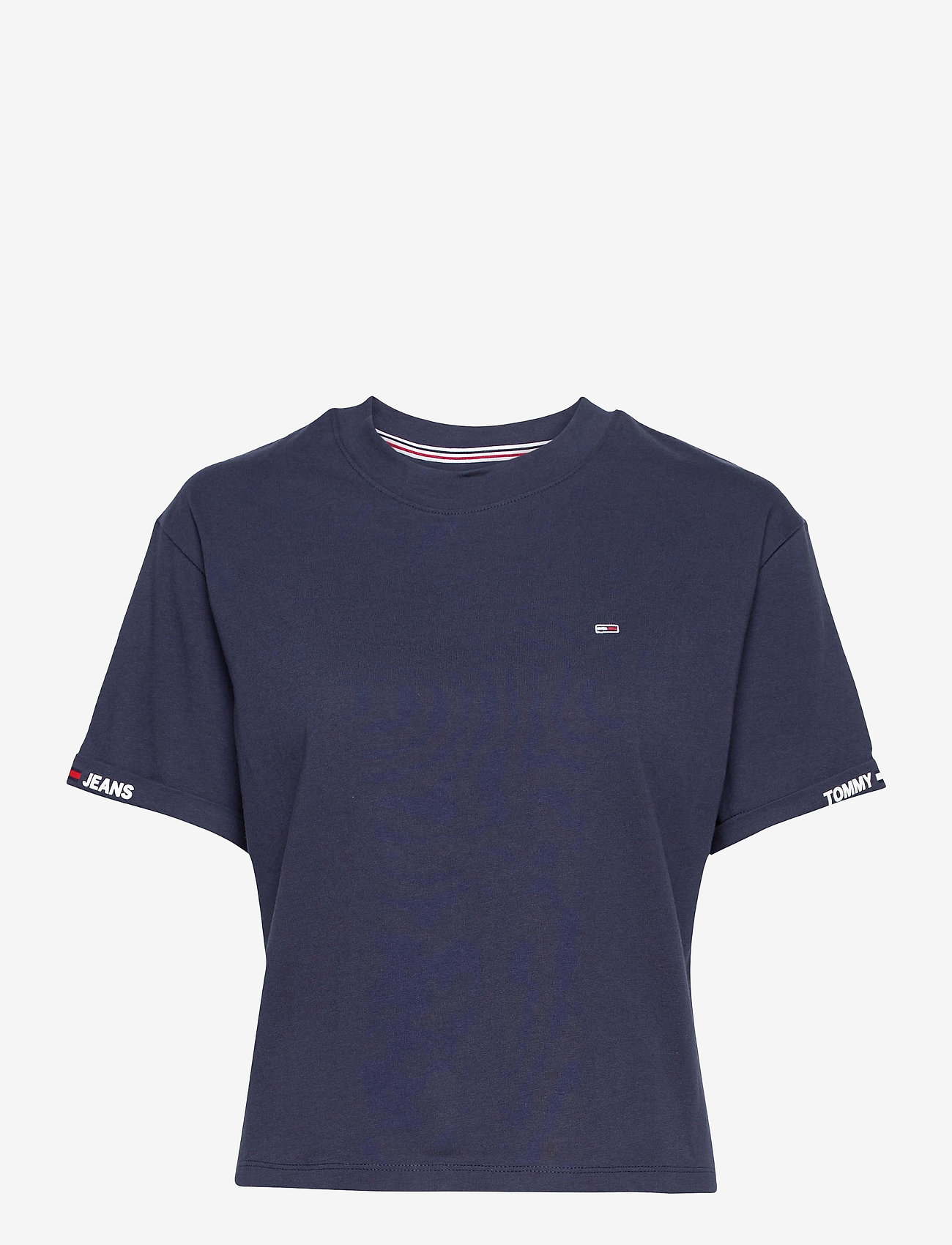 Tommy Jeans - TJW CROP BRANDED TEE - twilight navy - 0