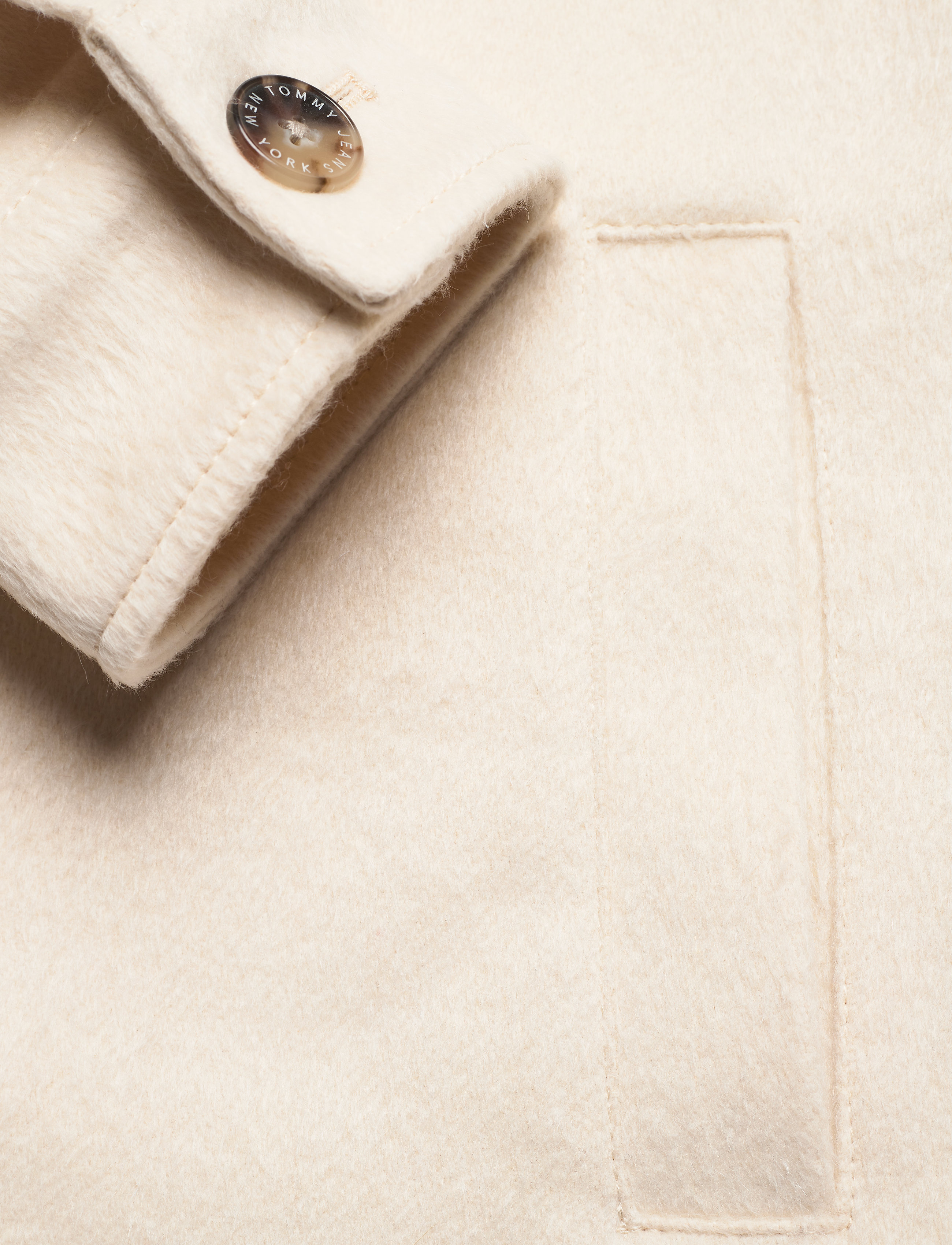 Tommy Jeans - TJW FRONT POCKET BADGE SHACKET - sugarcane - 3