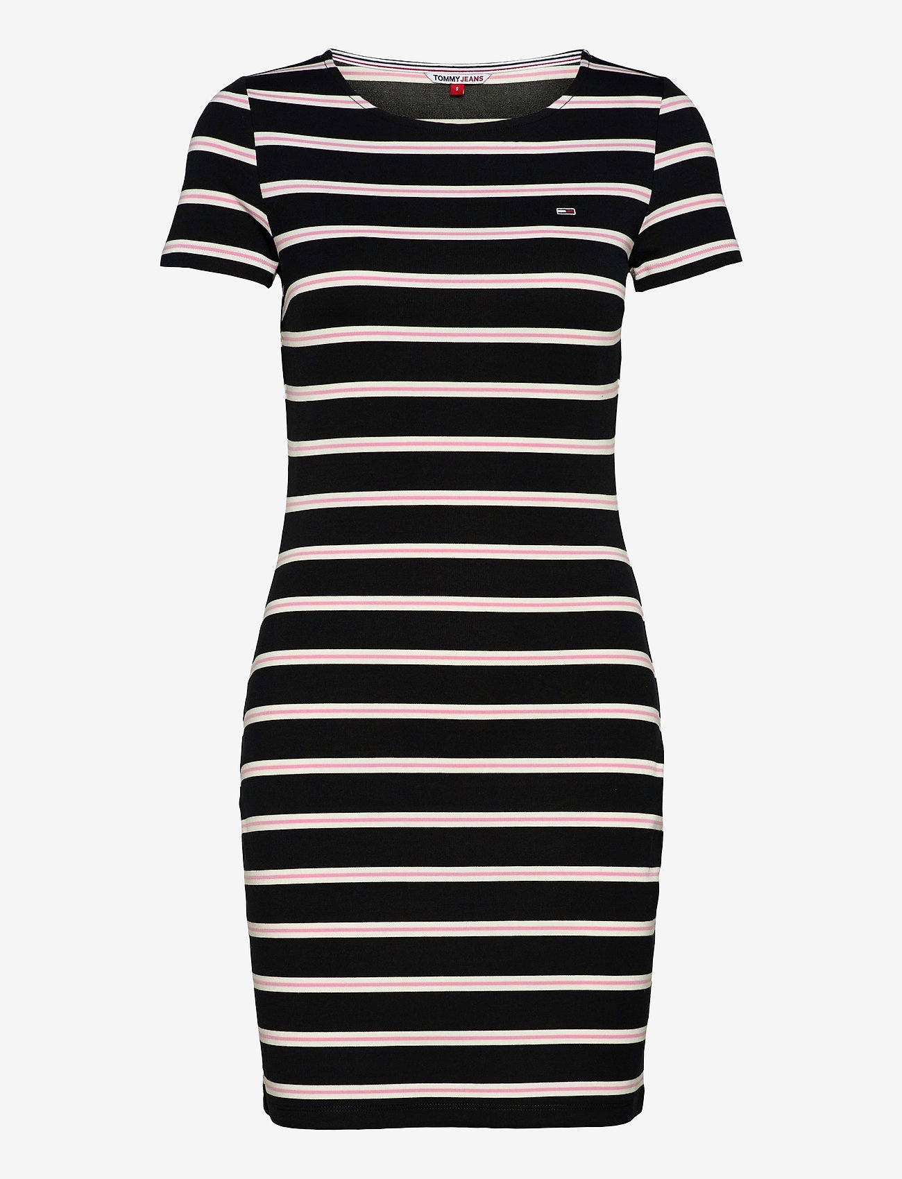 Tommy Jeans - TJW STRIPED BODYCON DRESS - black / multi - 0