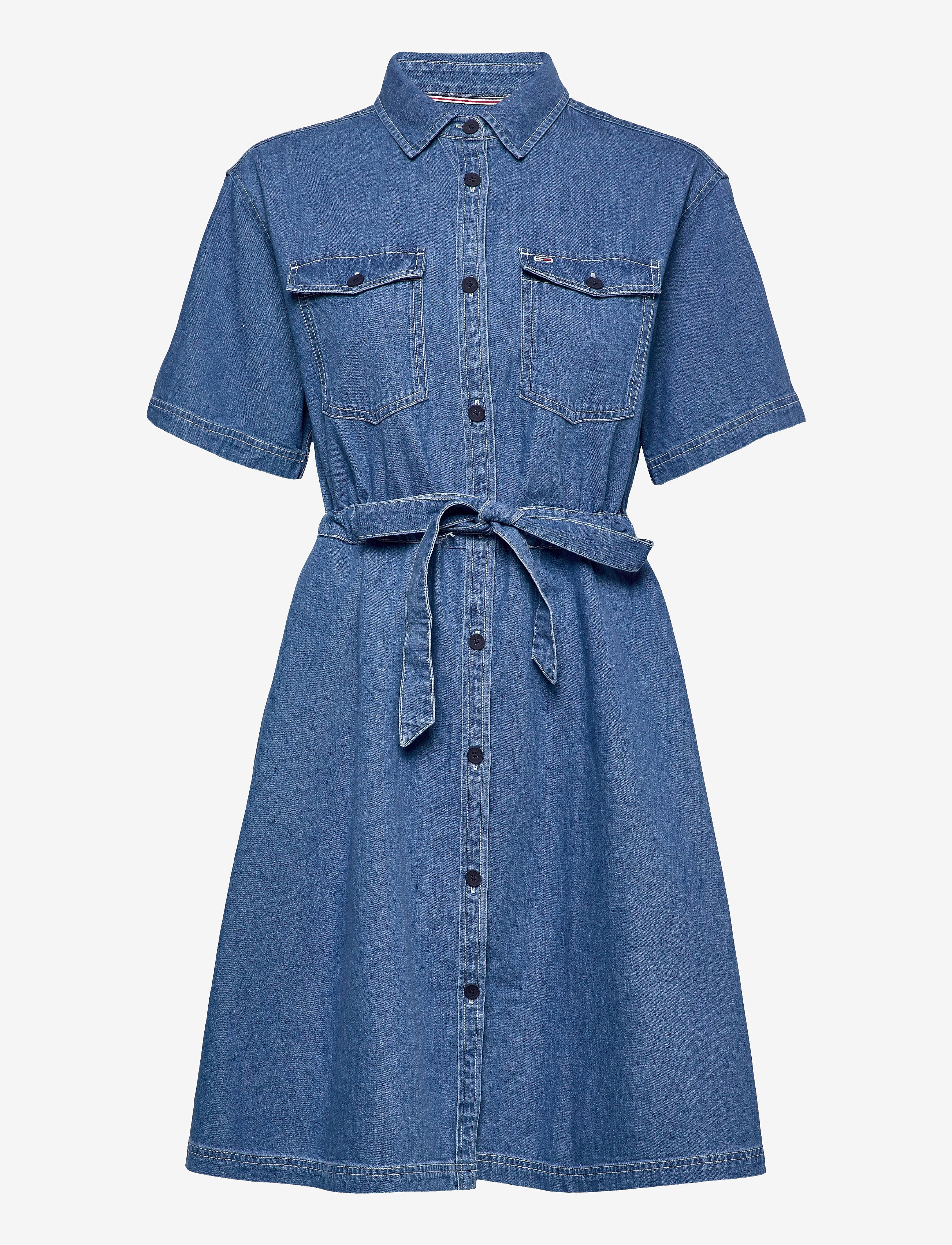 Tommy Jeans - DENIM SHIRTDRESS - denim light - 0