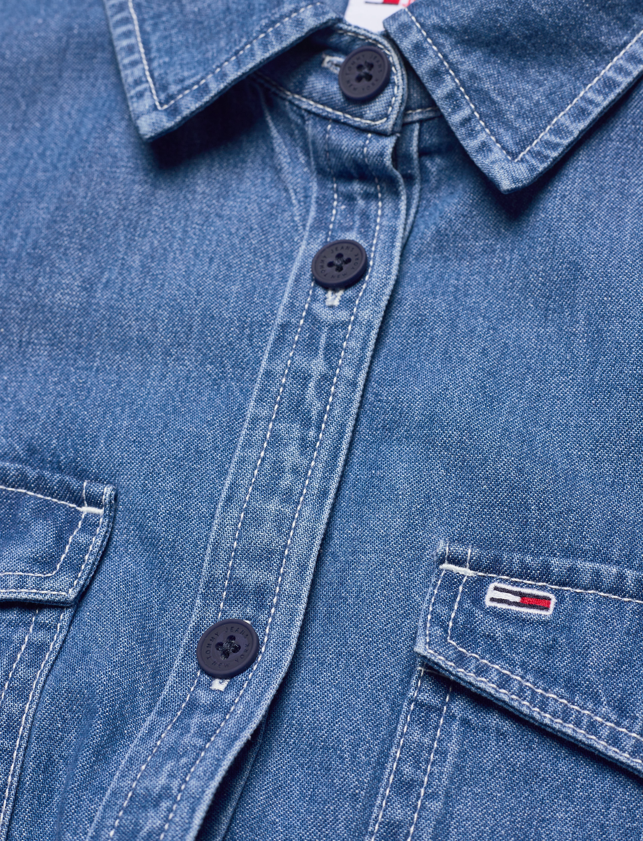 Tommy Jeans - DENIM SHIRTDRESS - denim light - 2