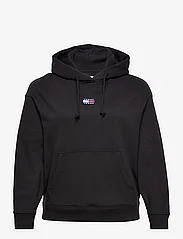 Tommy Jeans - TJW CRV CENTER BADGE HOODIE - sweatshirts en hoodies - black - 0