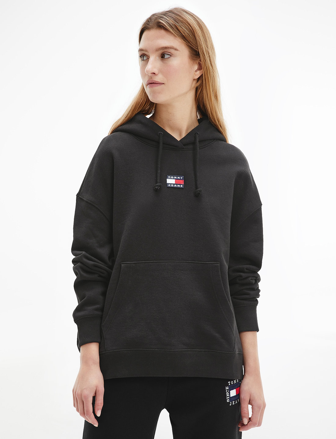 Tommy Jeans Tjw Crv Center Badge Hoodie Hoodies Boozt