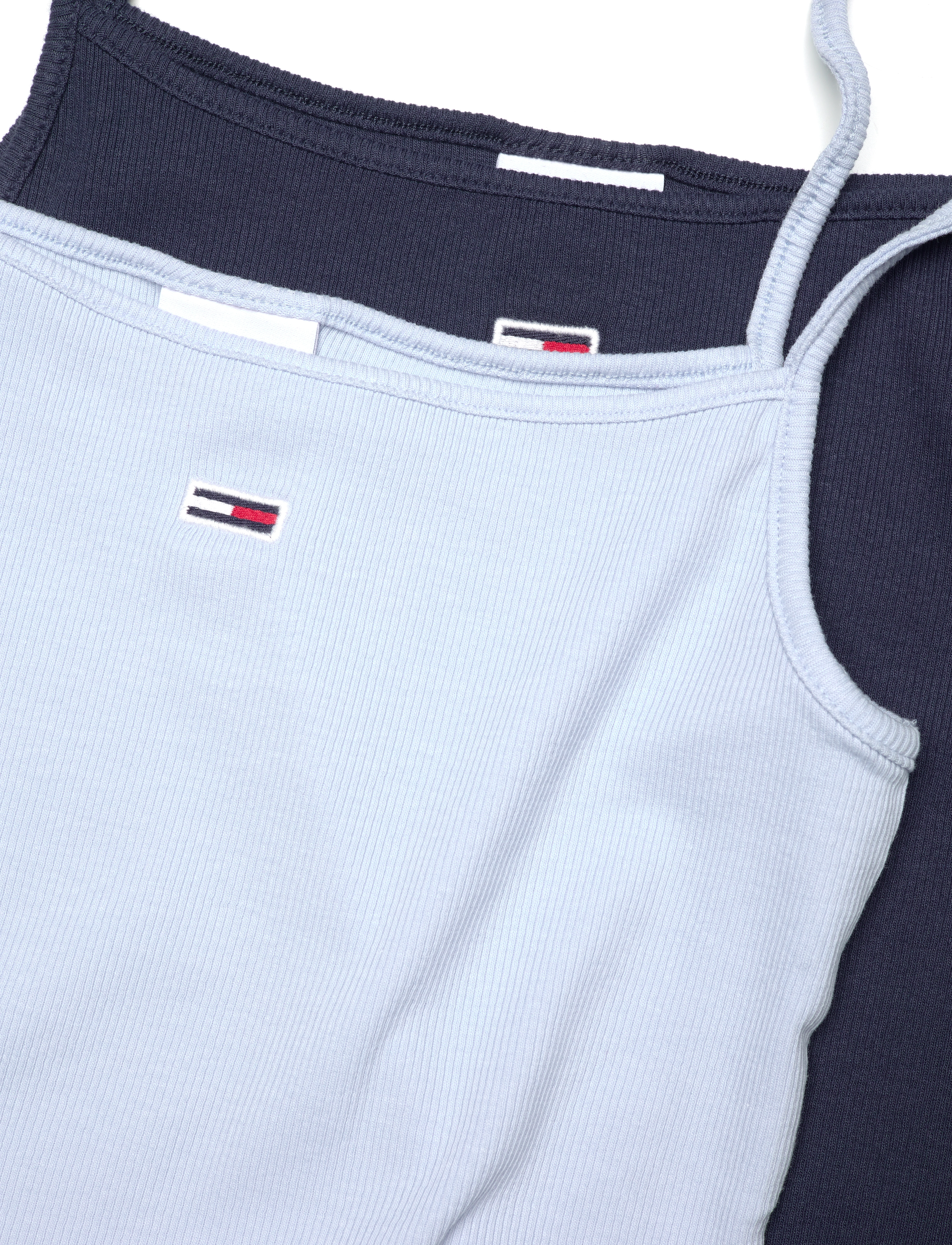 Tommy Jeans - TJW 2PACK ESSENTIAL STRAP TOP - twilight navy / chambray sky - 2