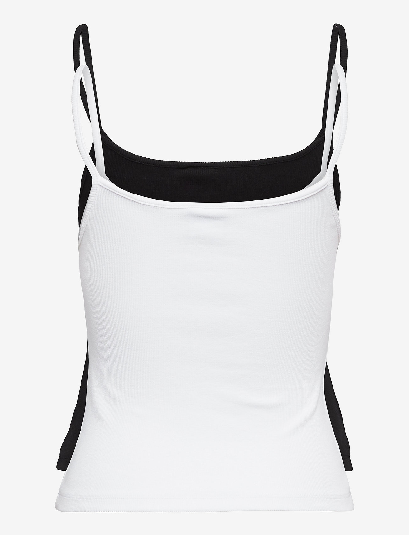 Tommy Jeans - TJW 2PACK ESSENTIAL STRAP TOP - black/white - 1