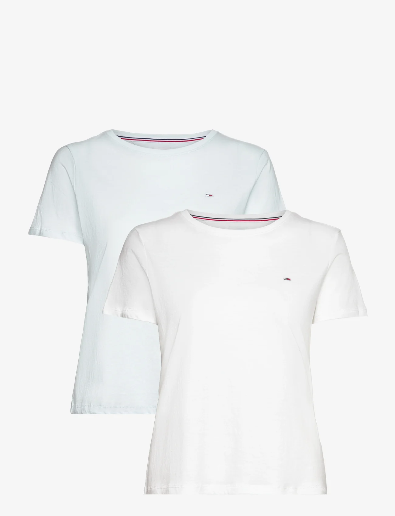 Tommy Jeans - TJW 2PACK SOFT JERSEY TEE - t-shirts - white / pink - 0