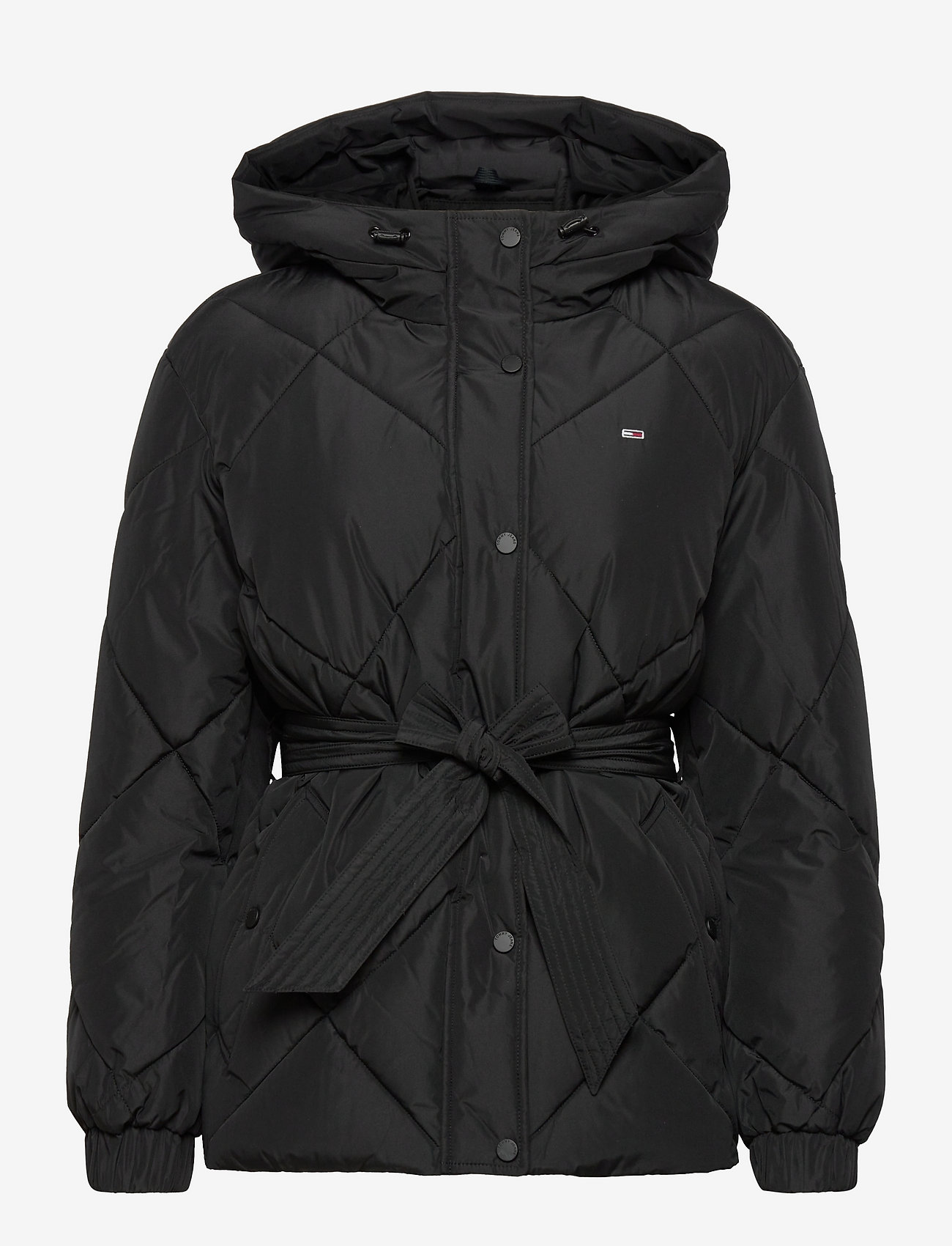 Tommy Jeans - TJW DIAMOND BELTED PUFFER - black - 0
