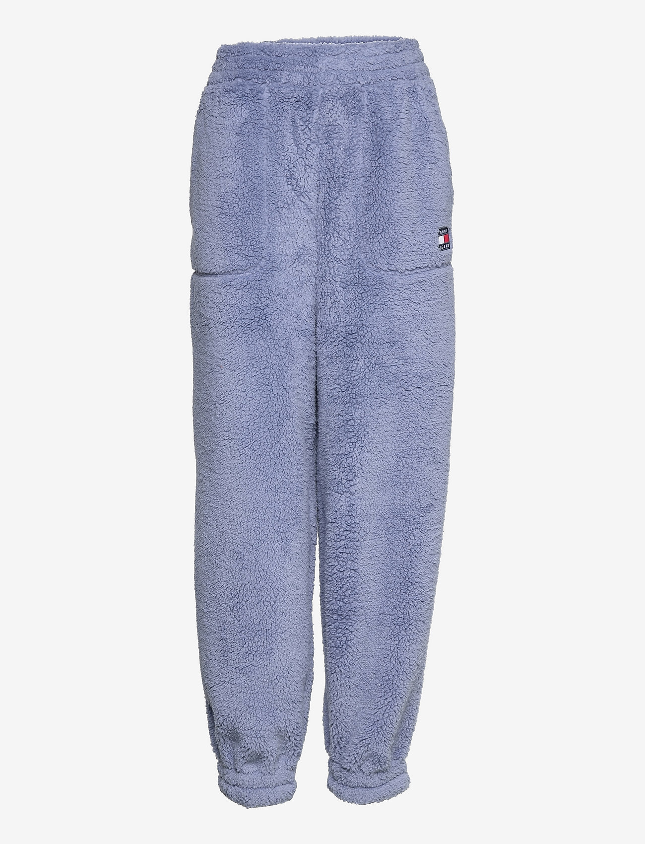 Tommy Jeans - TJW PLUSH BADGE SWEATPANT - lavender grey - 0