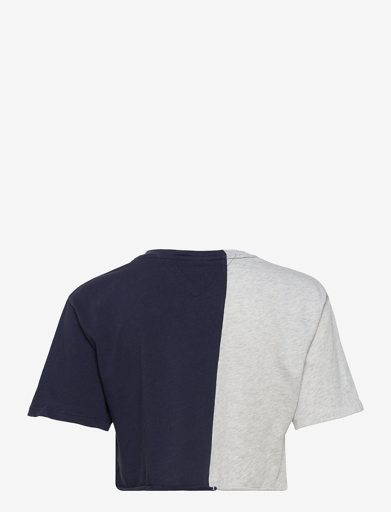 Tommy Jeans - TJW CROP COLLEGE SPLICING SS - twilight navy / multi - 1