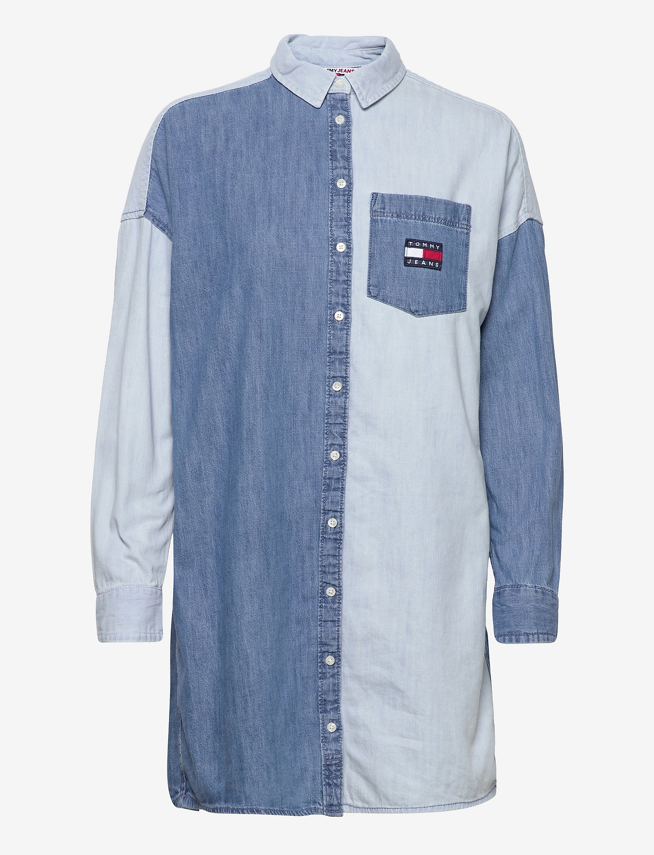 TJW ARCHIVE DENIM SHIRT DRESS - DENIM MEDIUM / MULTI