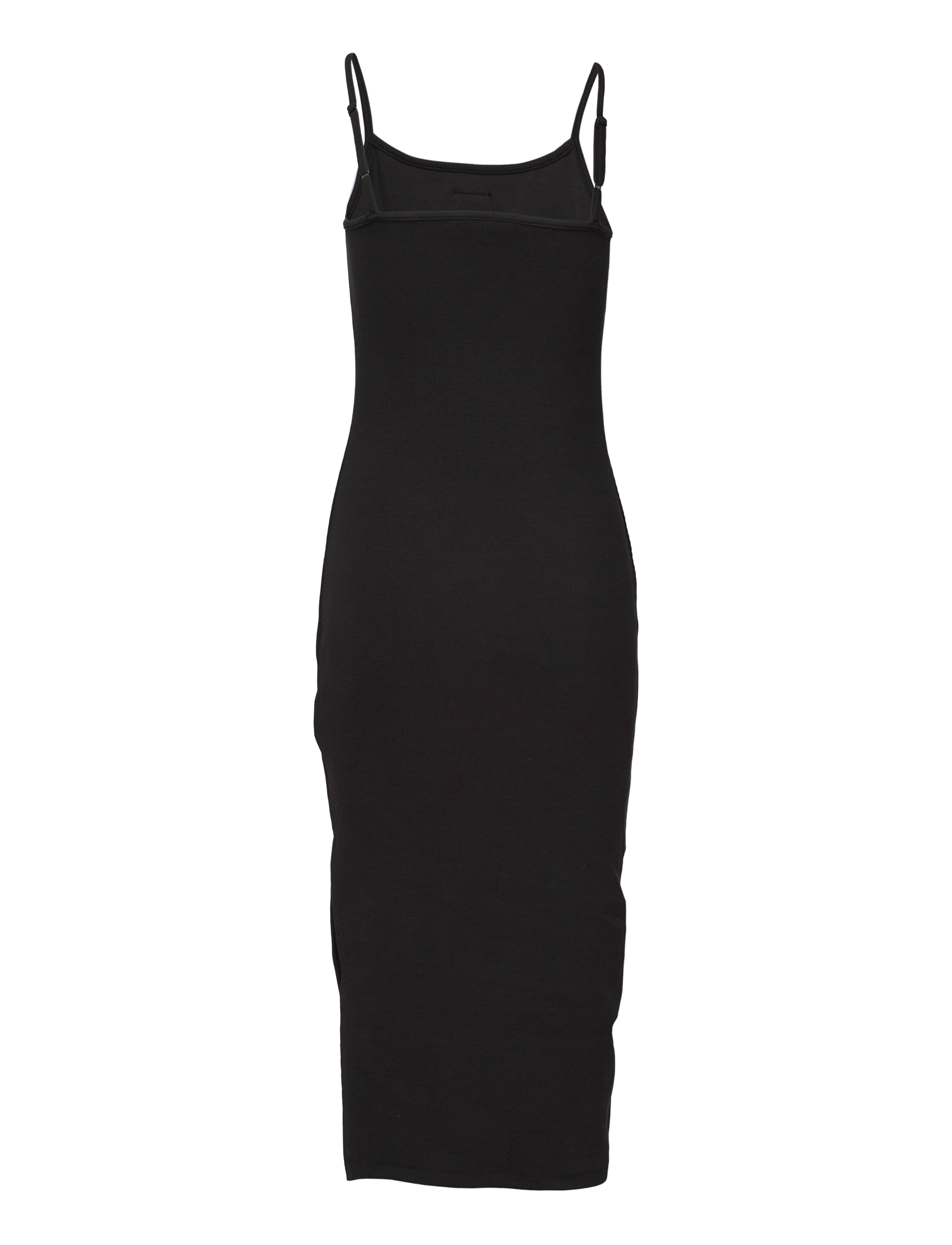 Tommy Jeans - TJW STRAPPY BADGE RIB MIDI DRESS - black - 1
