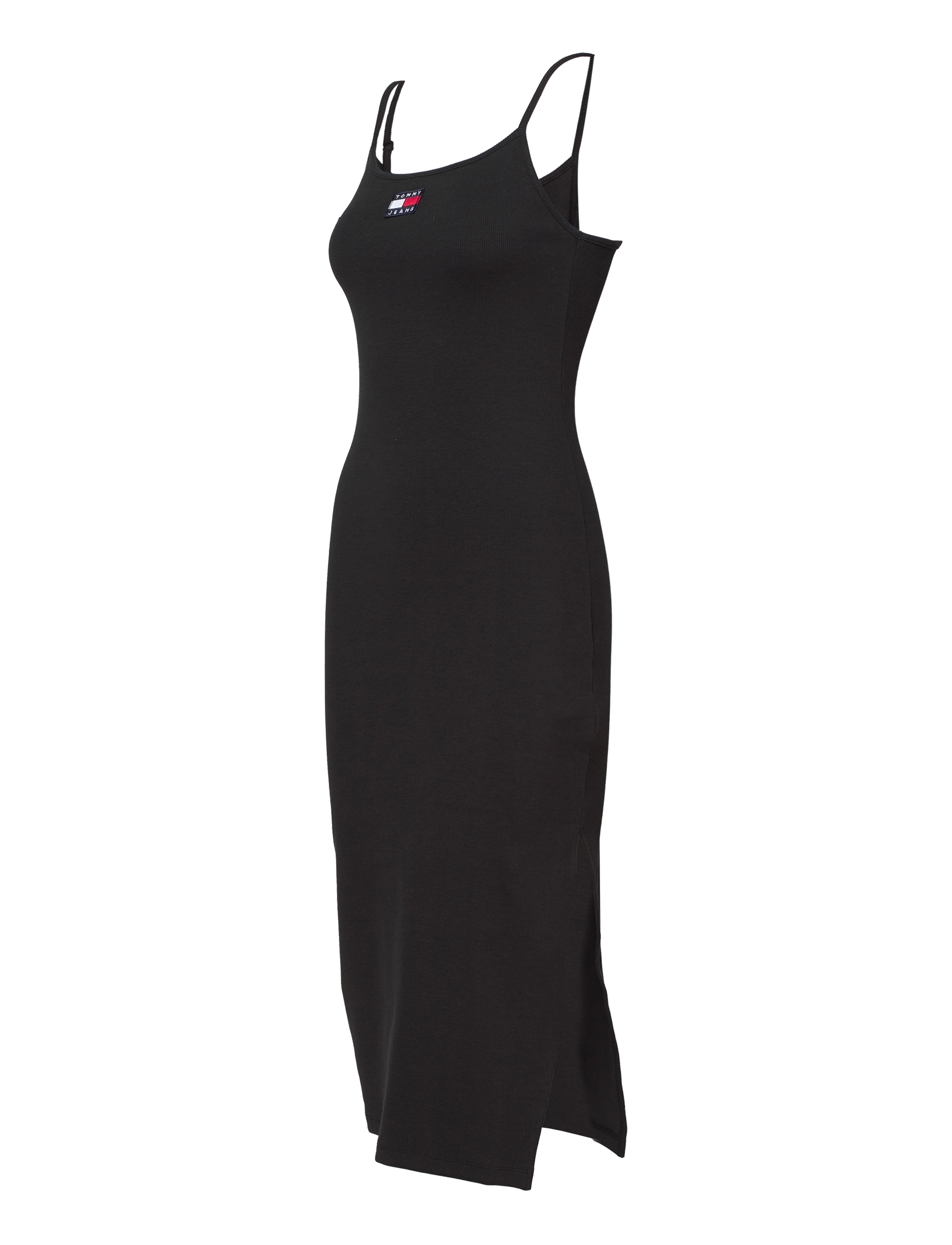 Tommy Jeans - TJW STRAPPY BADGE RIB MIDI DRESS - black - 2