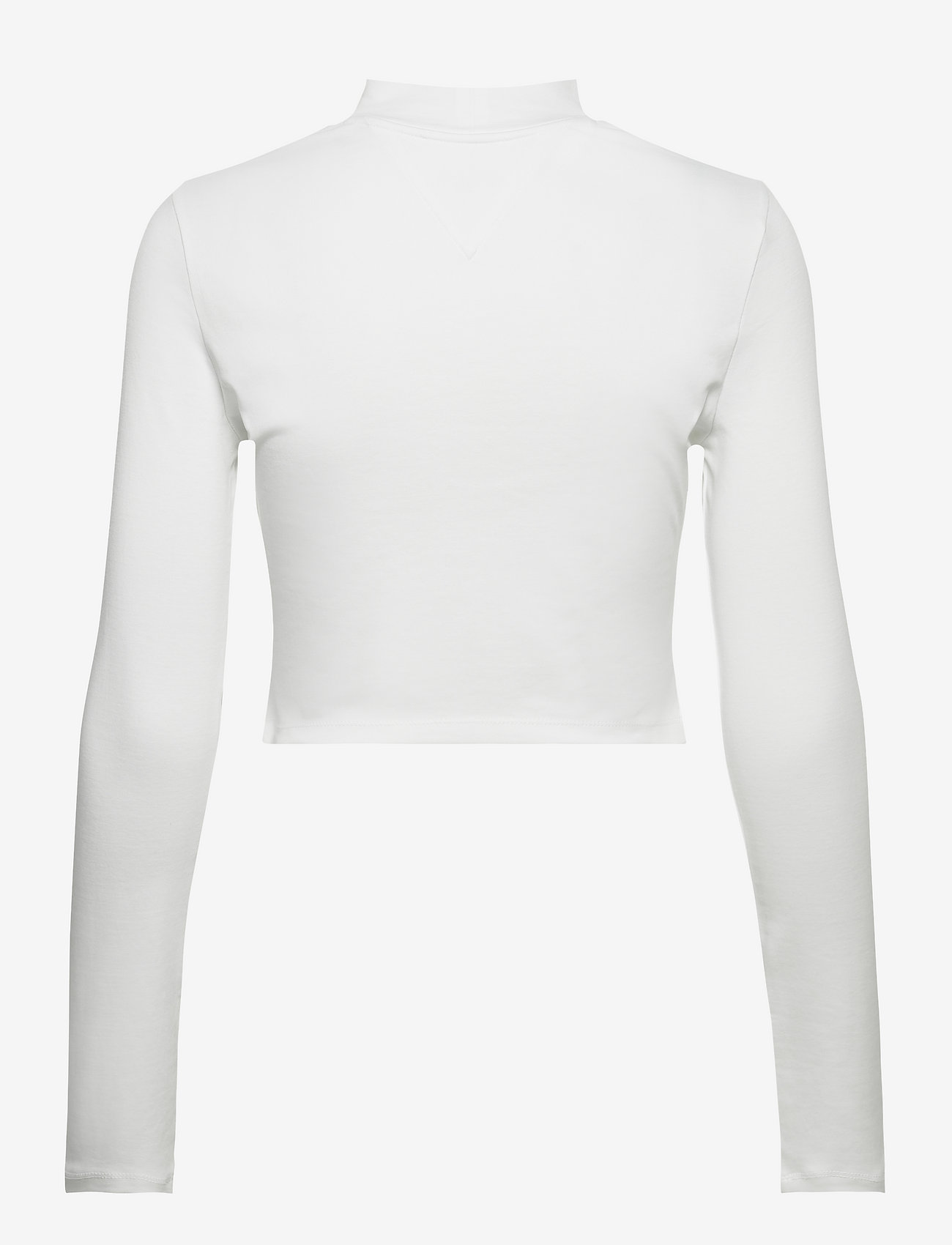Tommy Jeans - TJW CROP BADGE MOCK NECK LS - white - 1