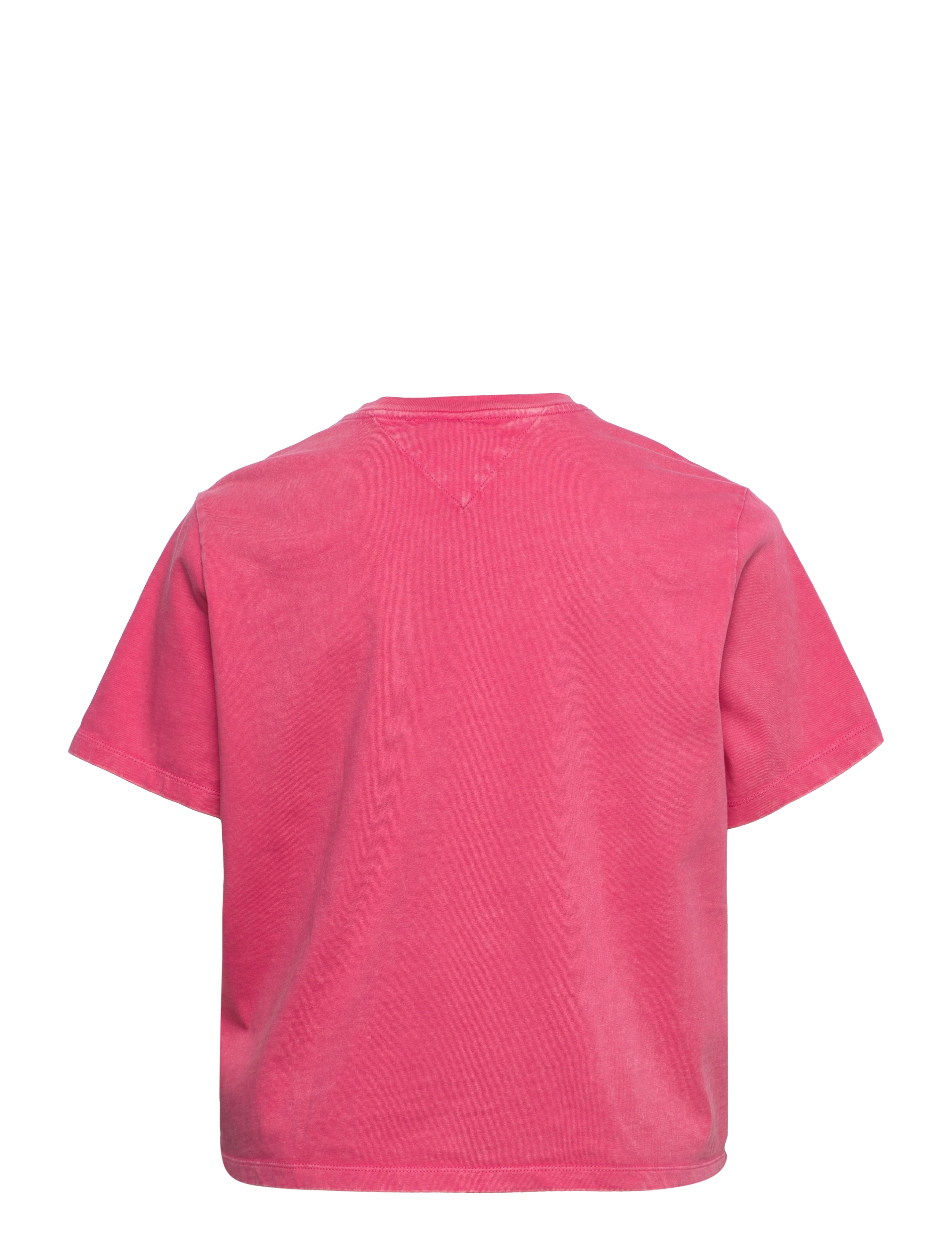 Tommy Jeans - TJW CRV OVRSZD CROP COLLEGE 1 SS - garden rose - 1