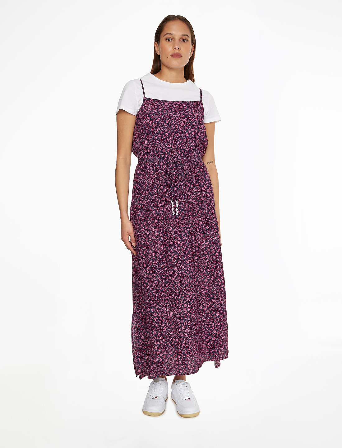 Tommy Jeans Tjw Printed Midi Dress Maxi dresses Boozt