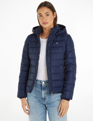 Tommy Jeans - TJW BASIC HOODED JACKET - forede jakker - twilight navy - 2