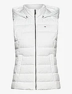 TJW BASIC HOODED VEST - WHITE