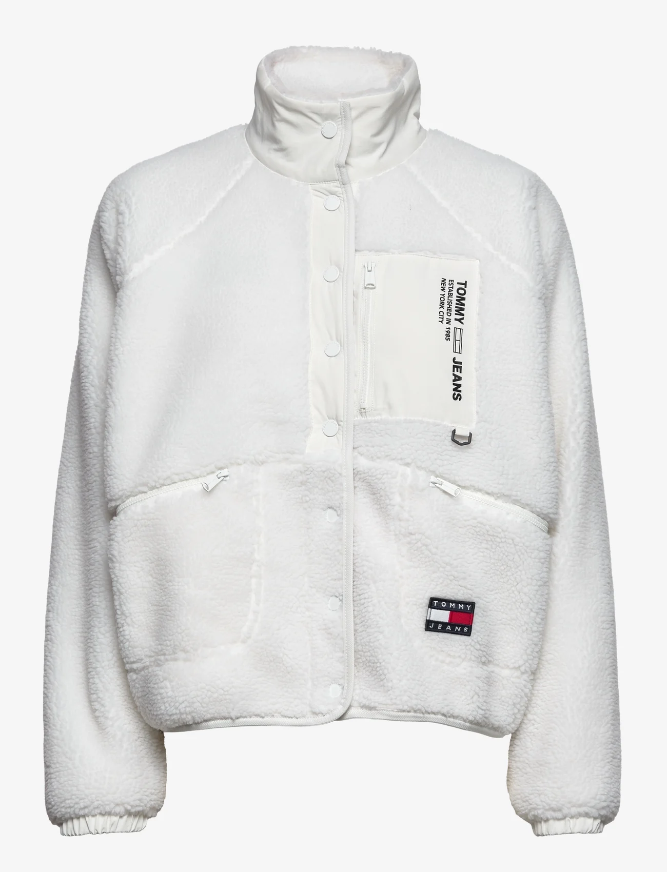 Tommy Jeans - TJW REVERSIBLE SHERPA JACKET - hoodies - ecru / multi - 0