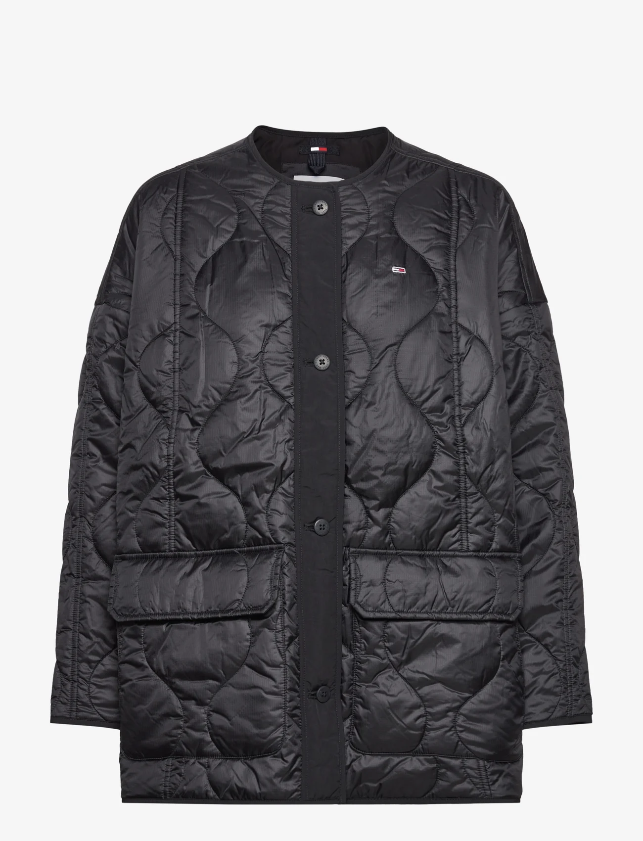 Tommy Jeans - TJW OVERSIZE ONION QUILT JACKET - quilted jackets - black - 0
