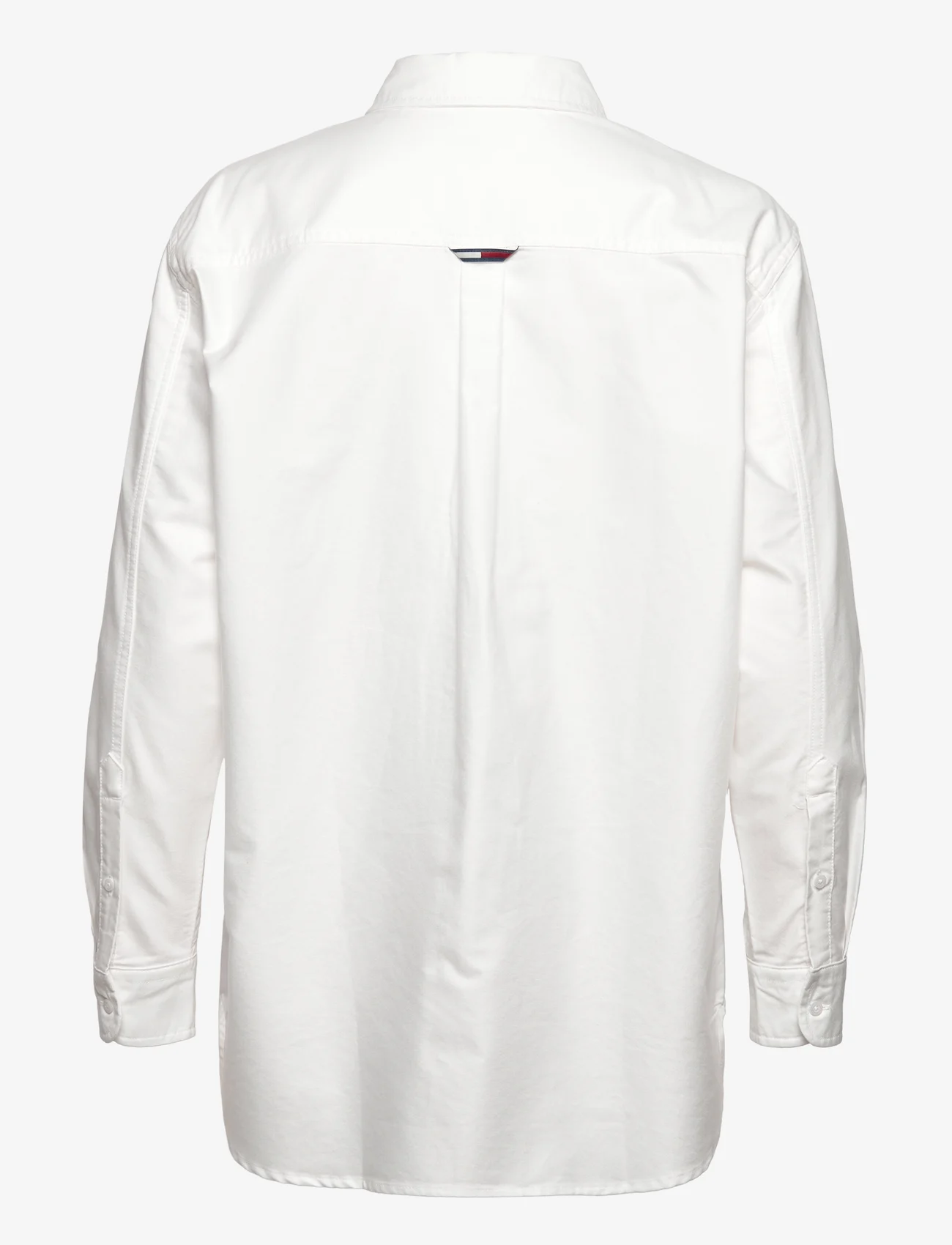 Tommy Jeans - TJW BADGE BOYFRIEND SHIRT - long-sleeved shirts - white - 1
