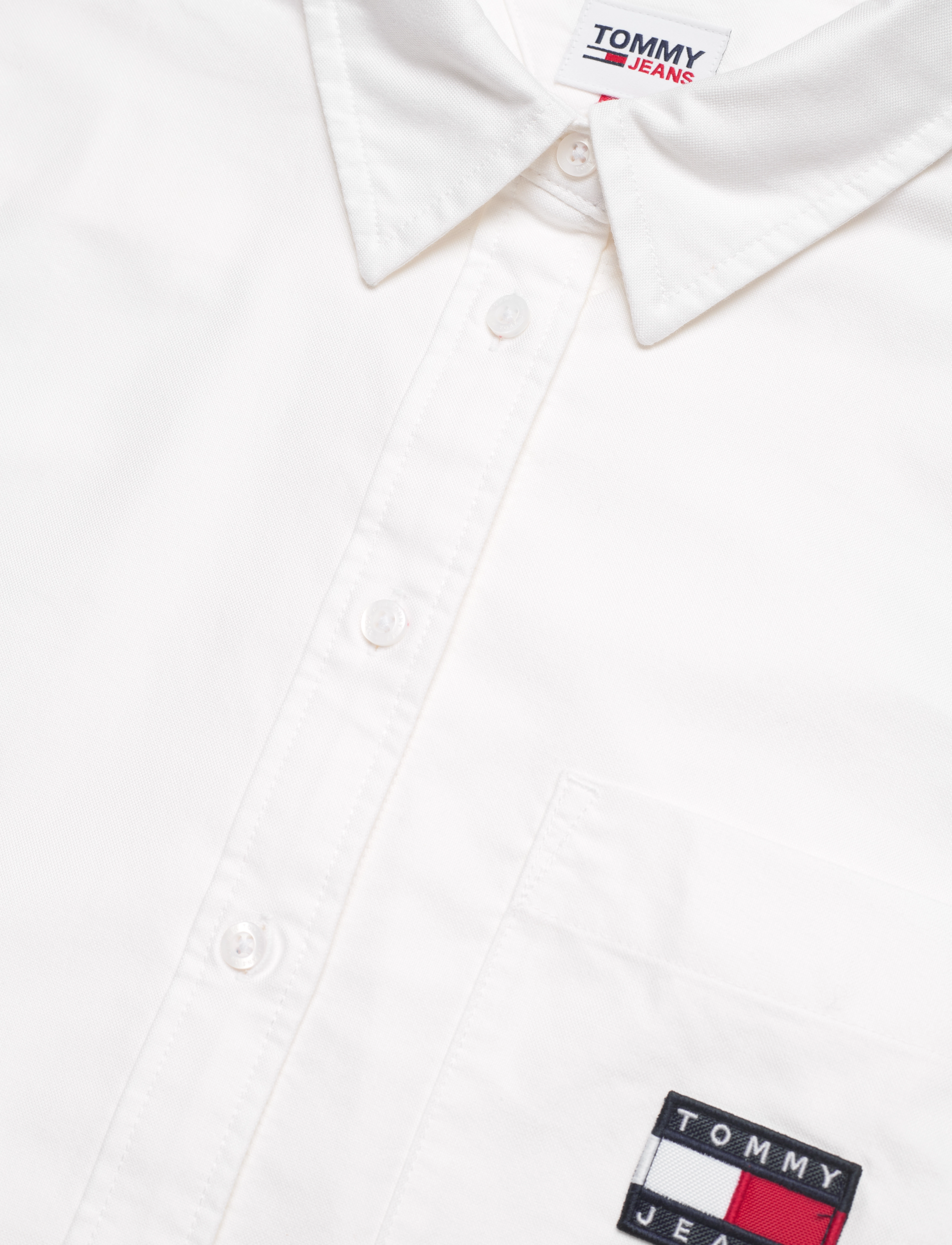 Tommy Jeans - TJW BADGE BOYFRIEND SHIRT - white - 4