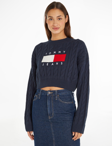 TJW BXY CENTER FLAG SWEATER, Tommy Jeans