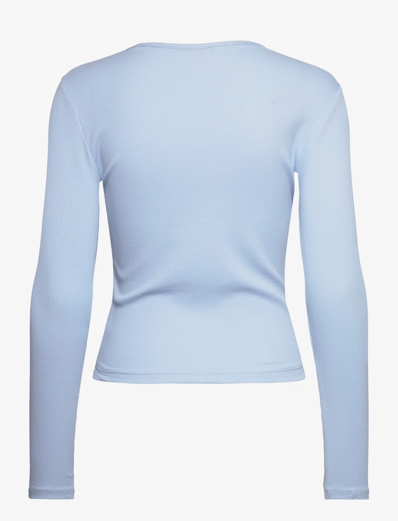 Tommy Jeans - TJW BBY ESSENTIAL RIB LS - long-sleeved tops - chambray blue - 1