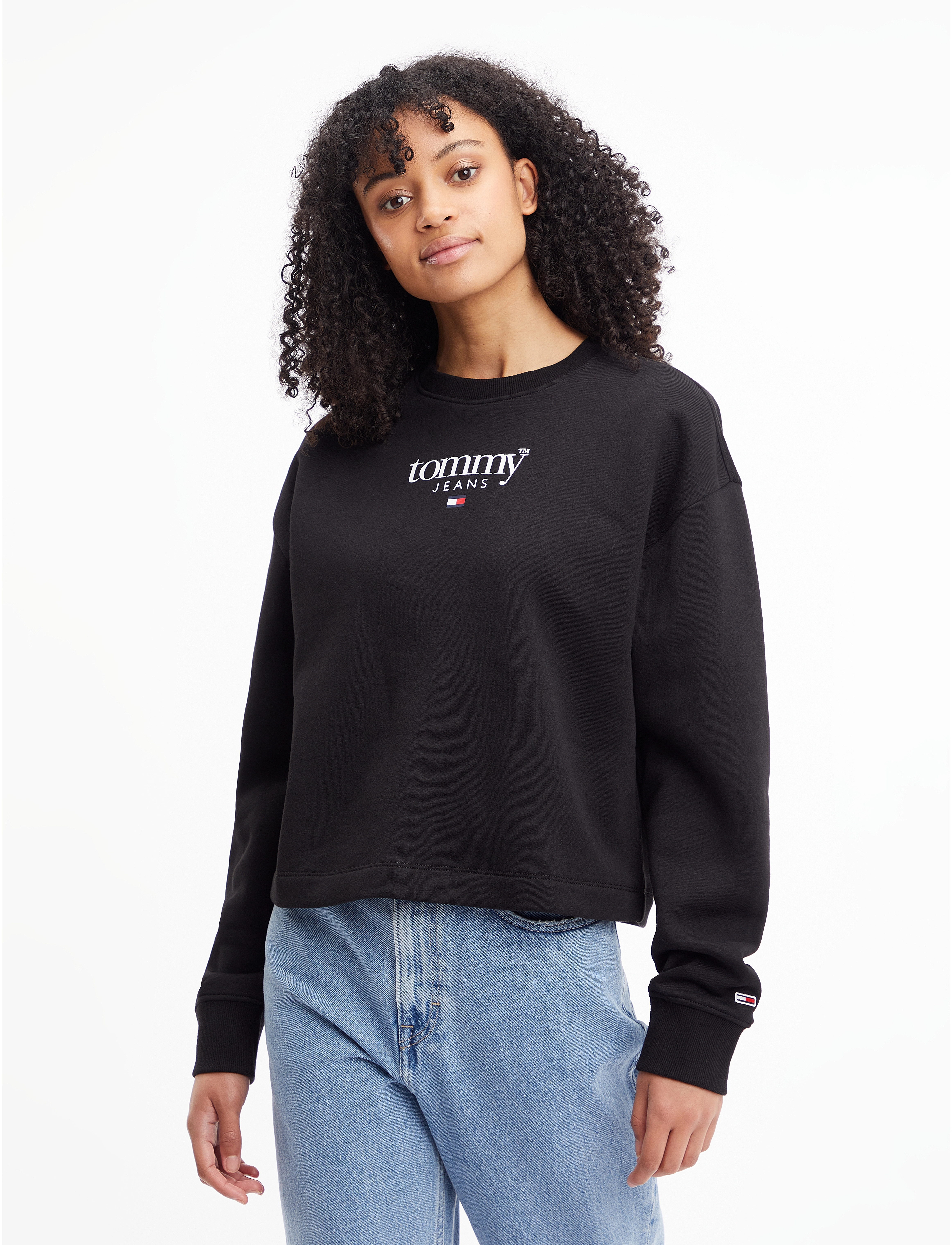 Tommy Jeans - TJW RLXD ESSENTIAL LOGO 1 CREW - black - 2