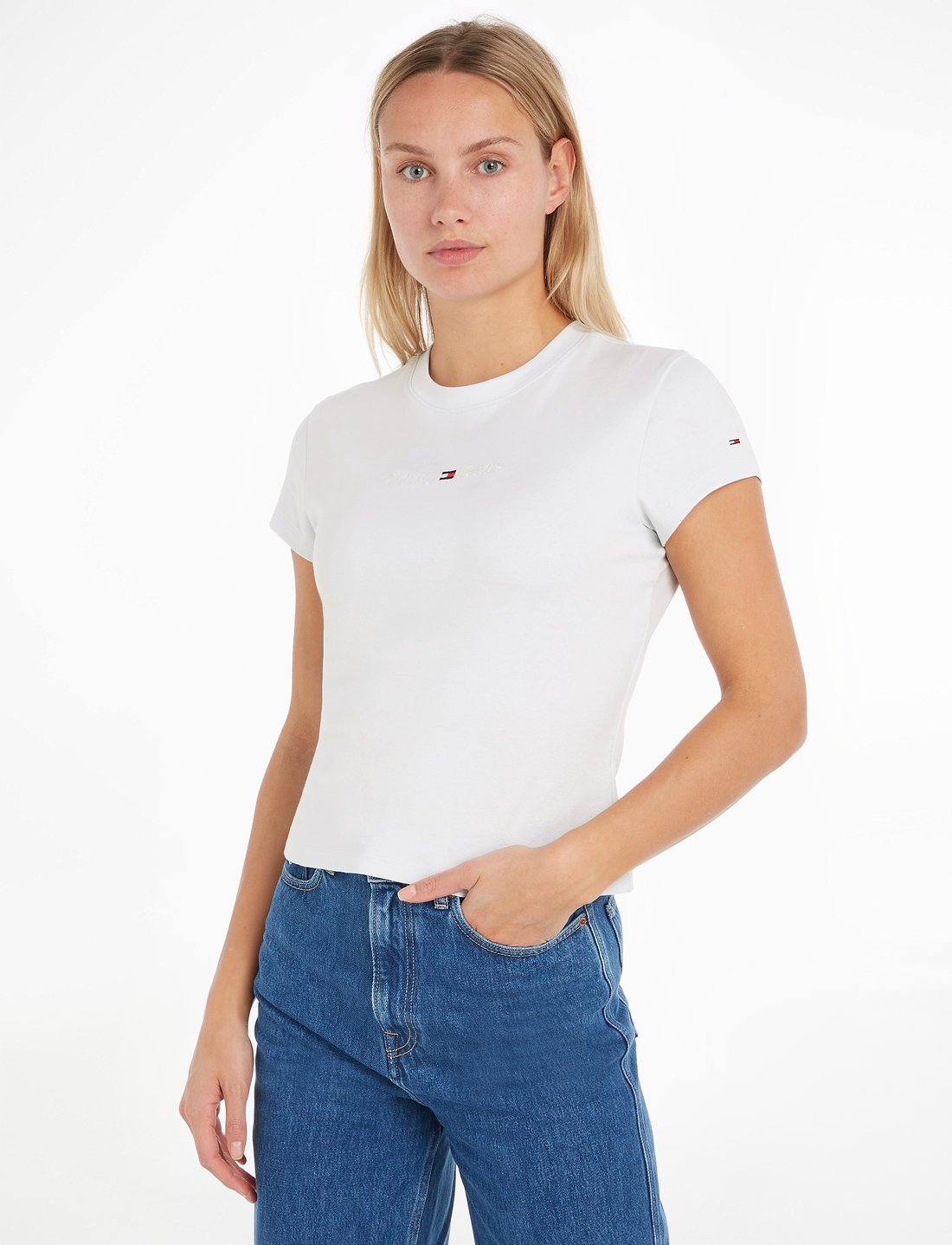 Ss Linear Jeans Serif - Tjw T-shirts Tommy Bby