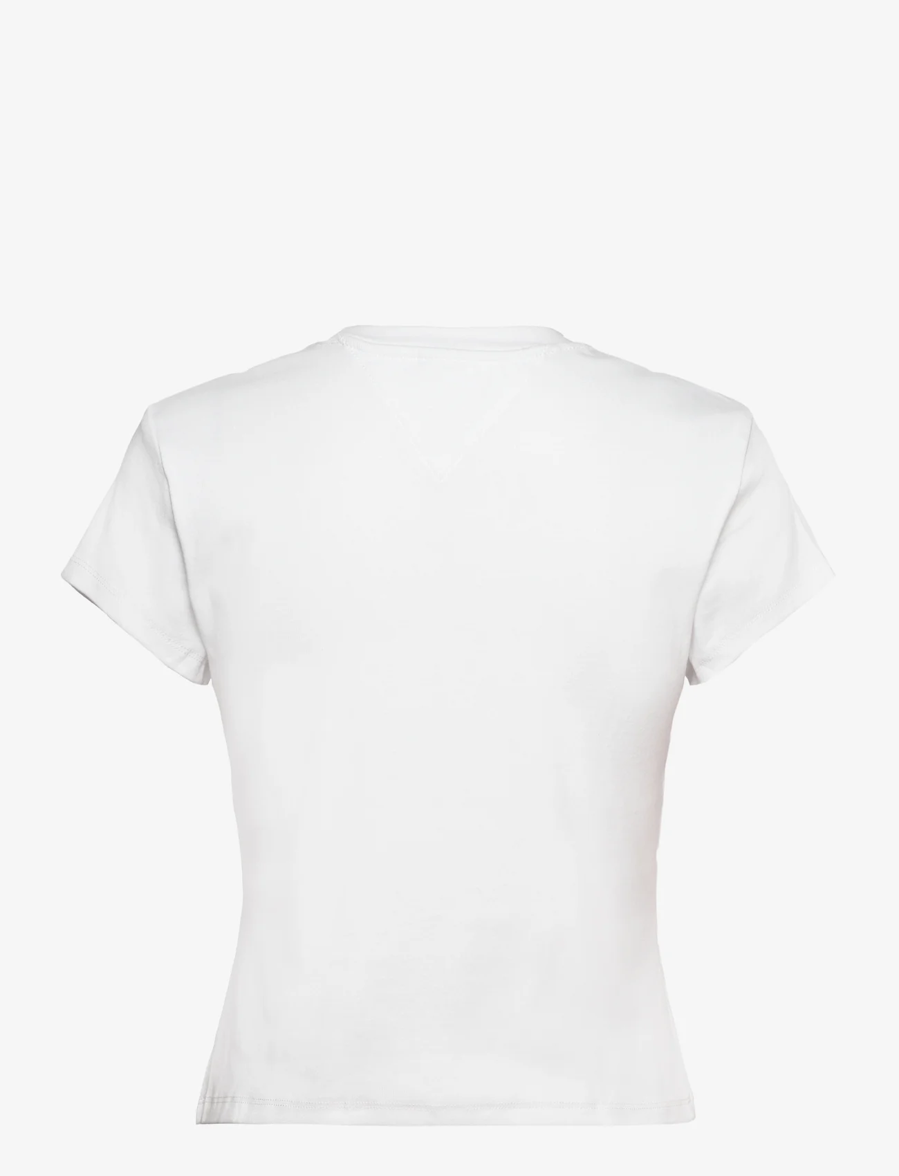 Tommy Jeans - TJW BABY SERIF LINEAR SS - t-skjorter - white - 1
