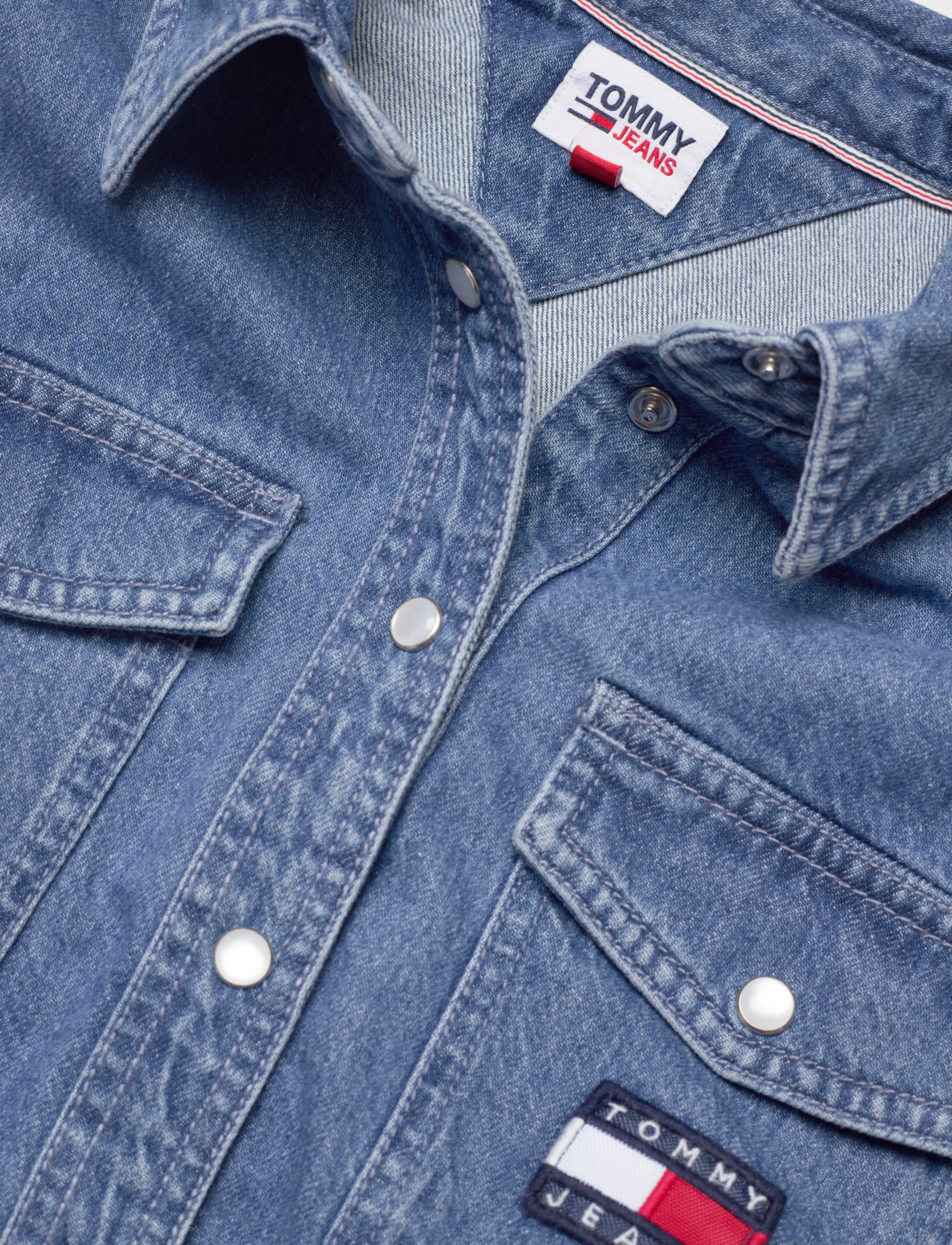 Tommy Jeans - TJW CROPPED DENIM SHIRT - denim medium - 3