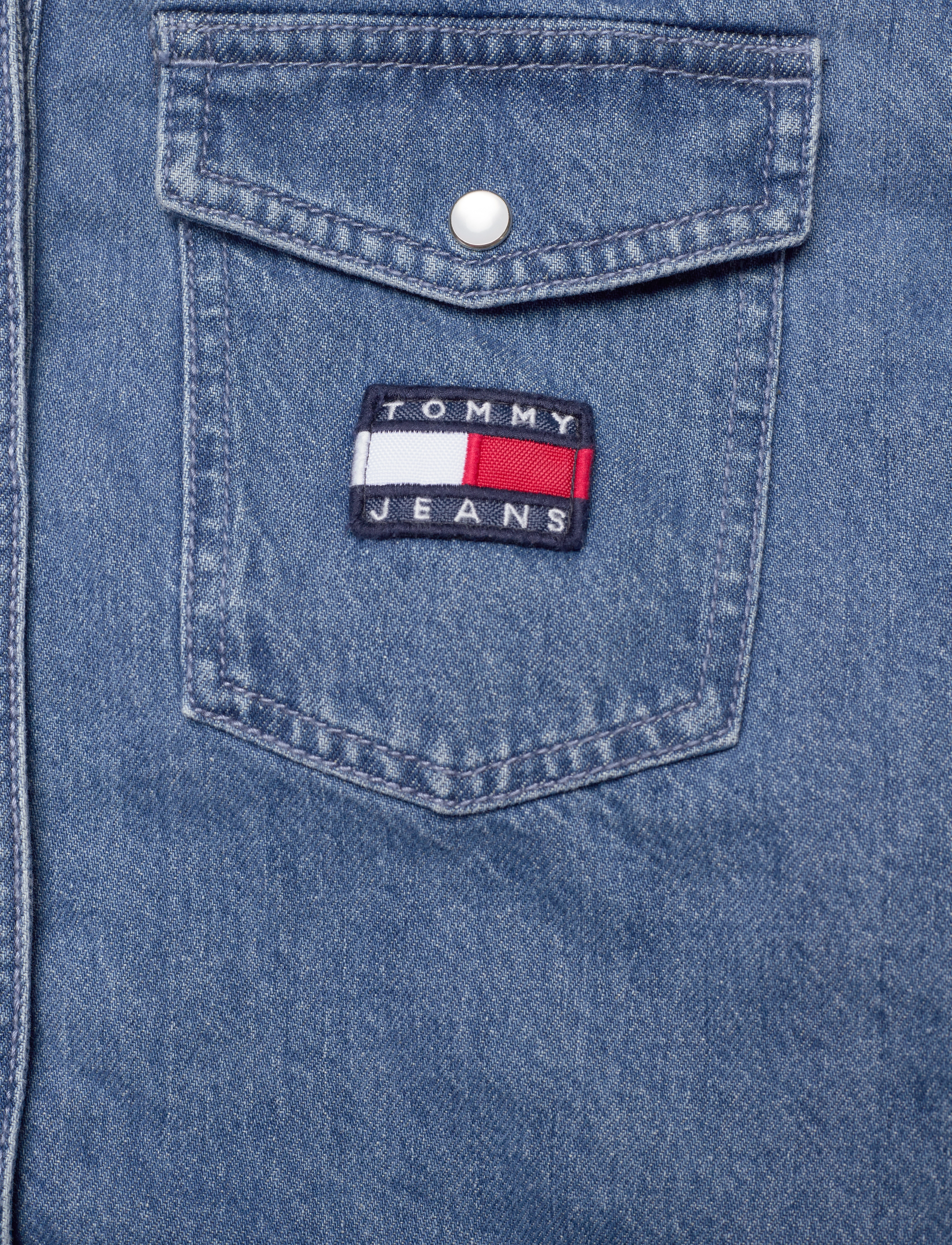 Tommy Jeans - TJW CROPPED DENIM SHIRT - denim medium - 4